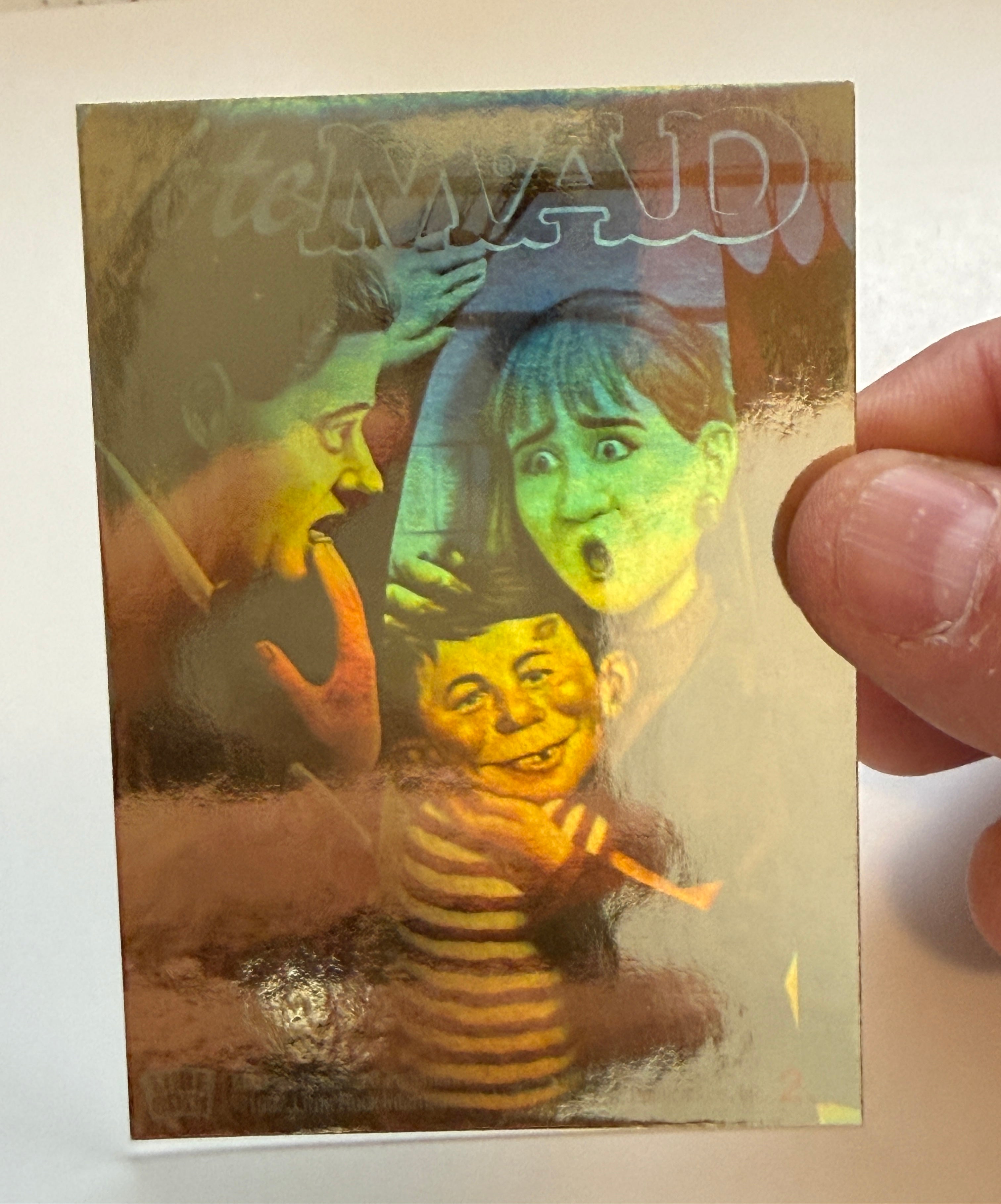Mad magazine, presidents hologram insert card 1990s