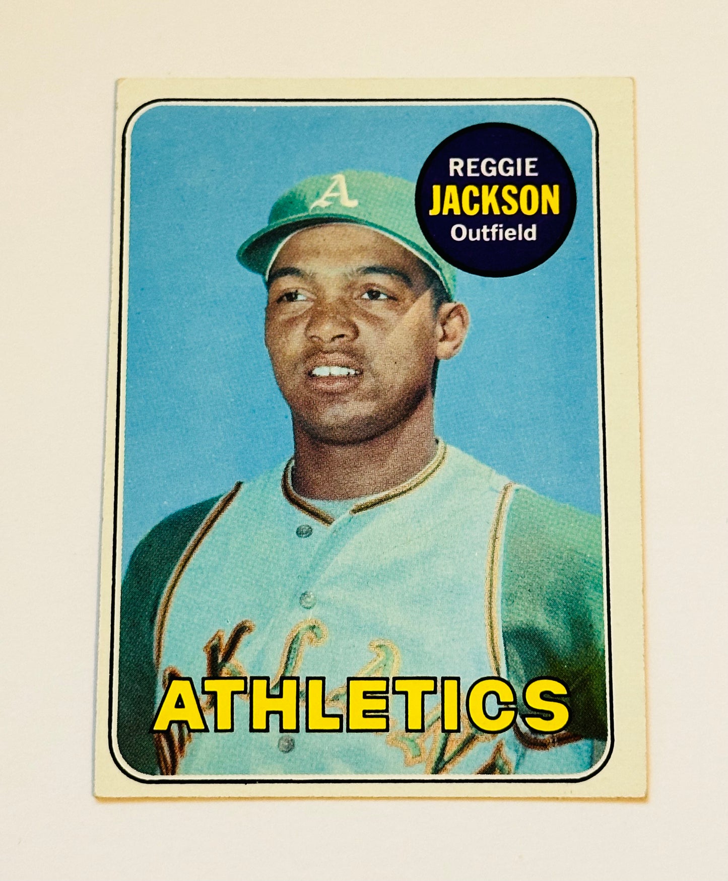 Reggie Jackson Topps ex condition rare rookie baseball card 1969