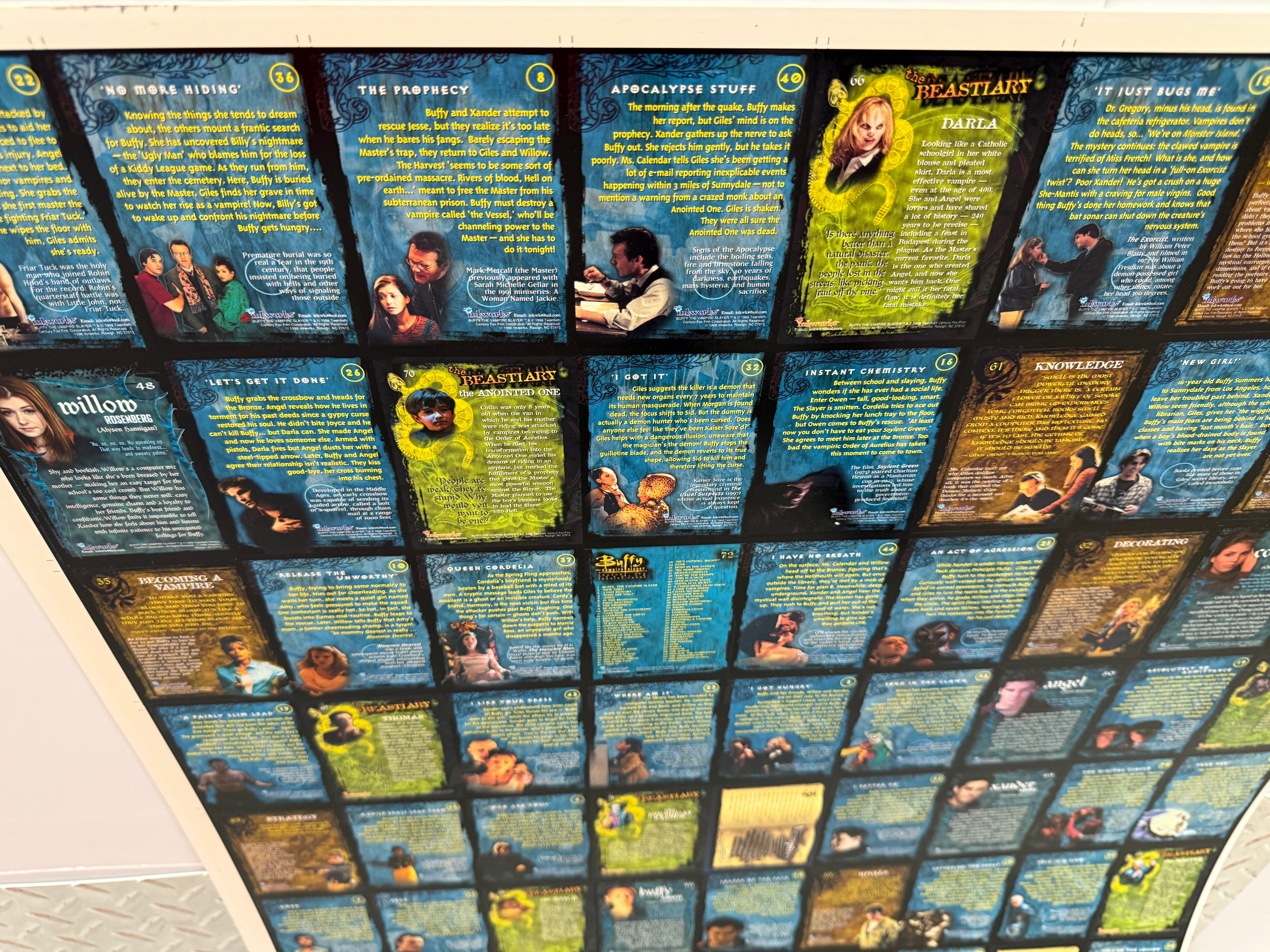 Buffy the Vampire Slayer series 1 uncut card sheet set 1998