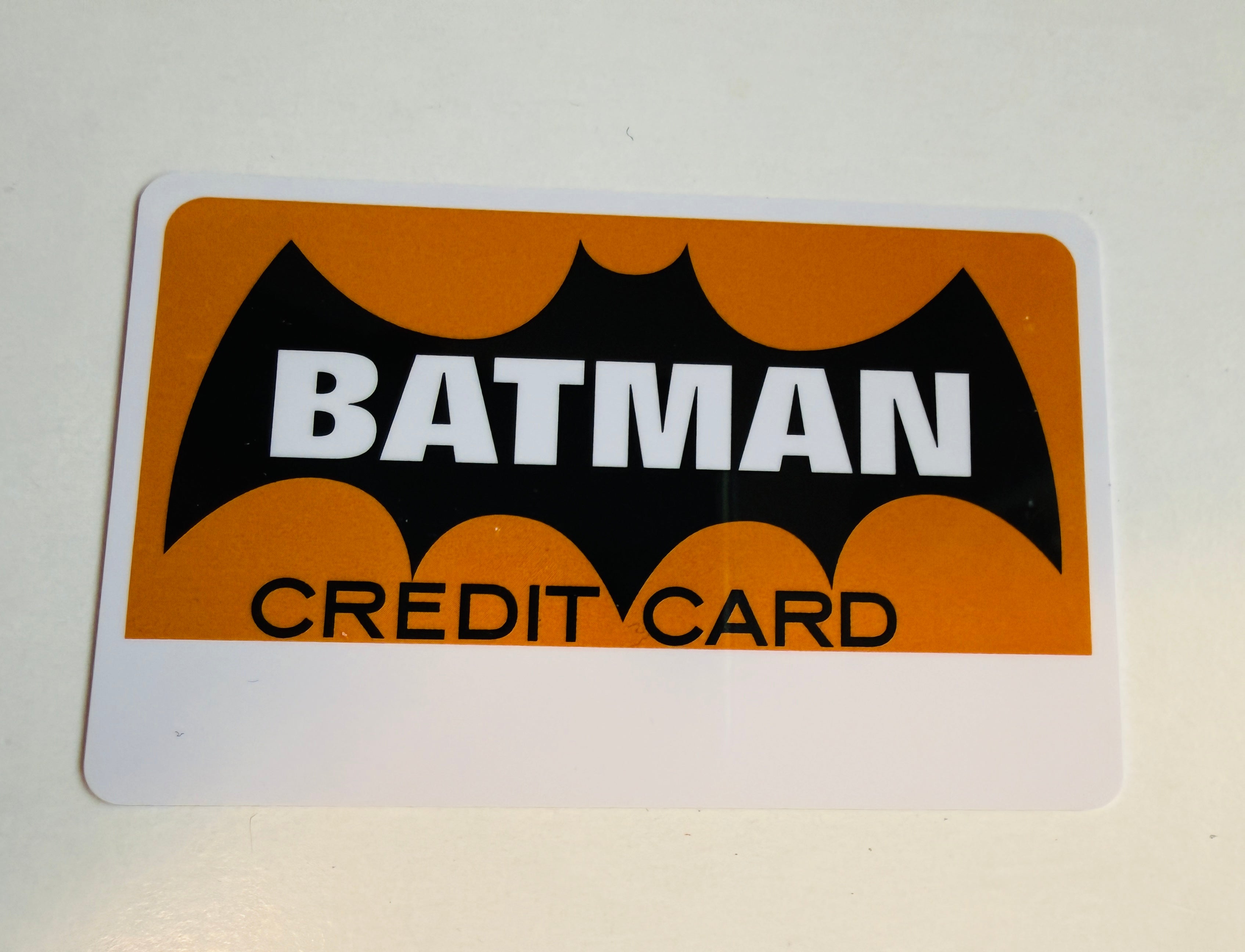 Batman rare original collectible credit card from 1980
