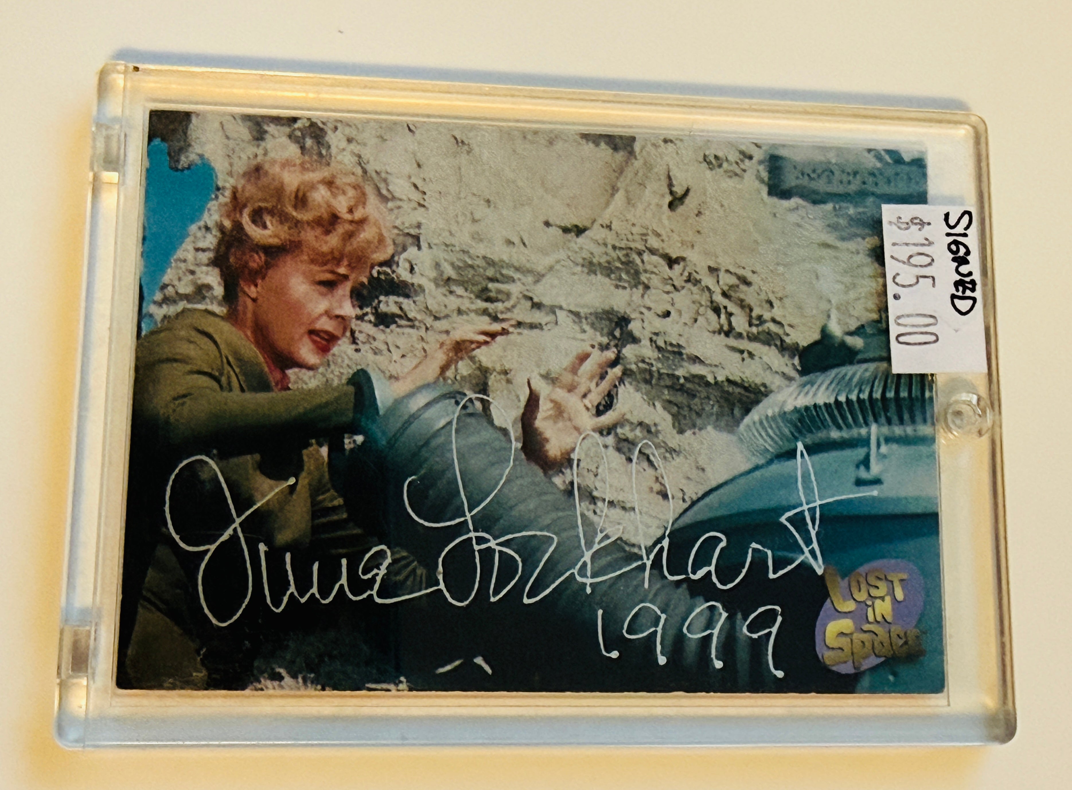 Lost in Space TV show June Lockhart signed in person card w/ COA