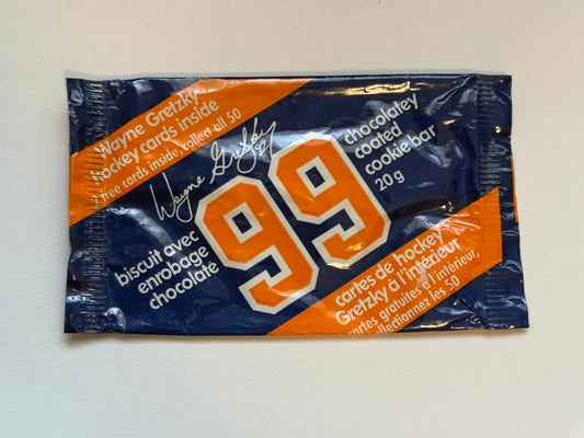 Wayne Gretzky Nelson’s chocolate wrapper 1981