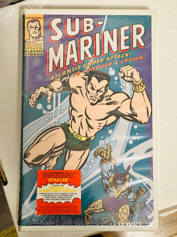 VHS Marvel Submariner rare vintage factory sealed 1998