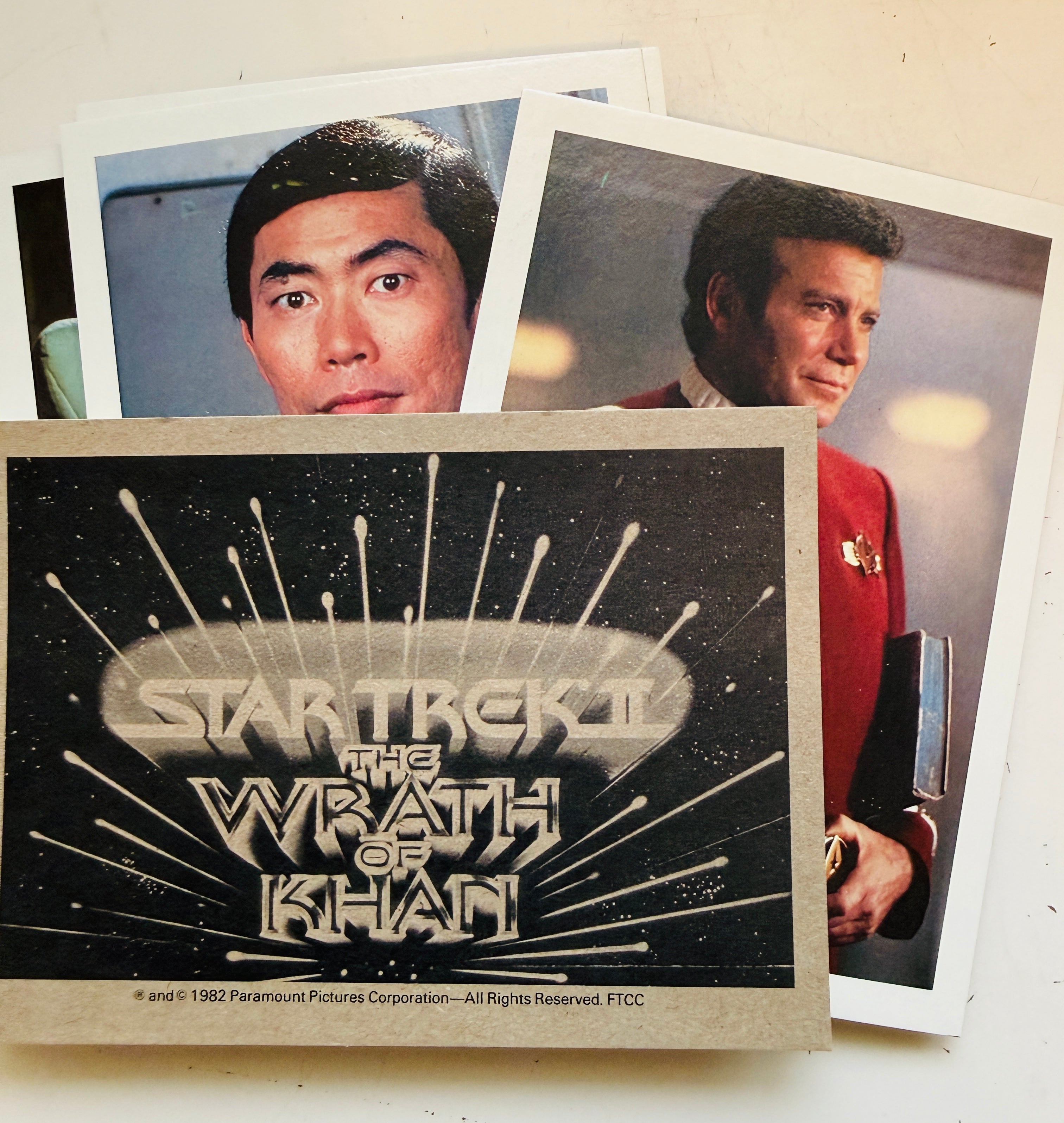 Star Trek Wraith of Khan 5x7 vintage cards set 1982