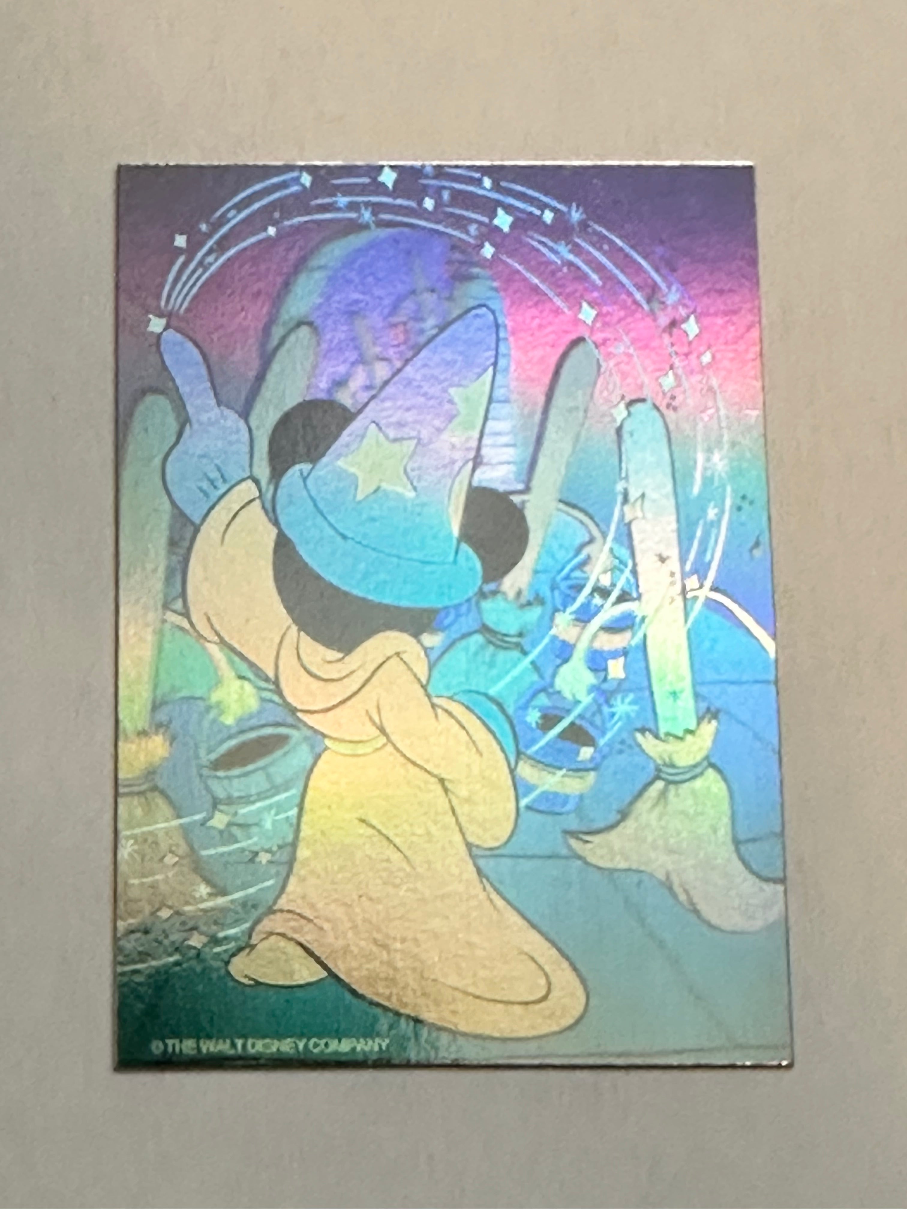 Disney Mickey Mouse double sided hologram insert card 1991