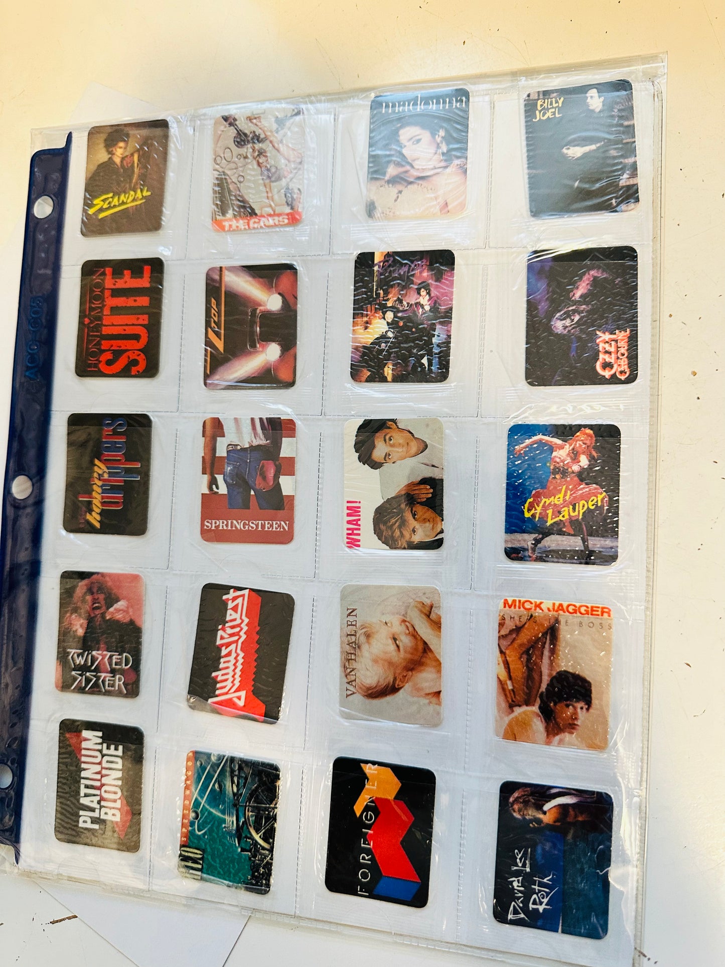 Rockstars Hostess chips rare 20 cards set 1986.