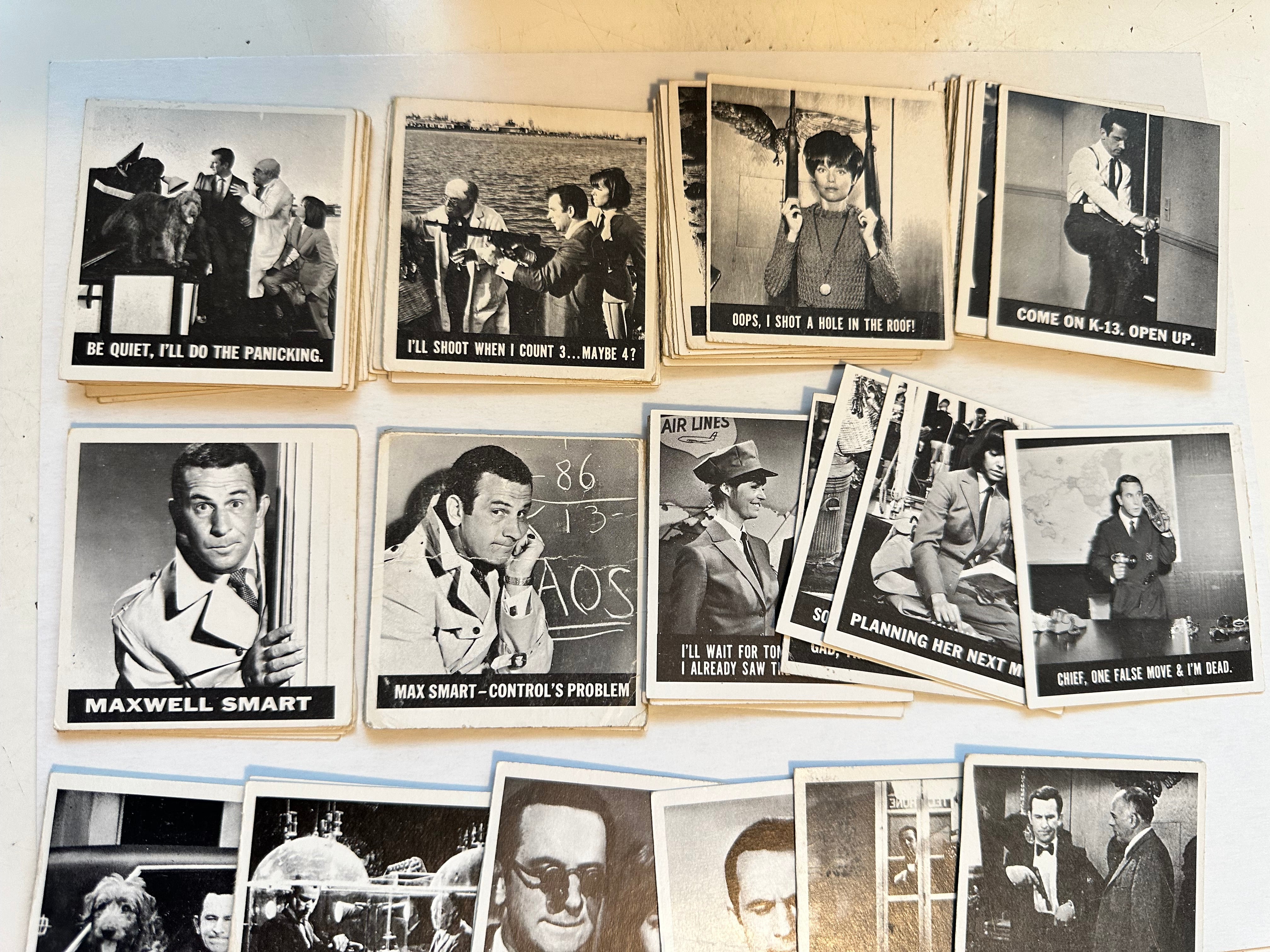 Get Smart TV show rare 66 cards set (2 creased cards ) 1966