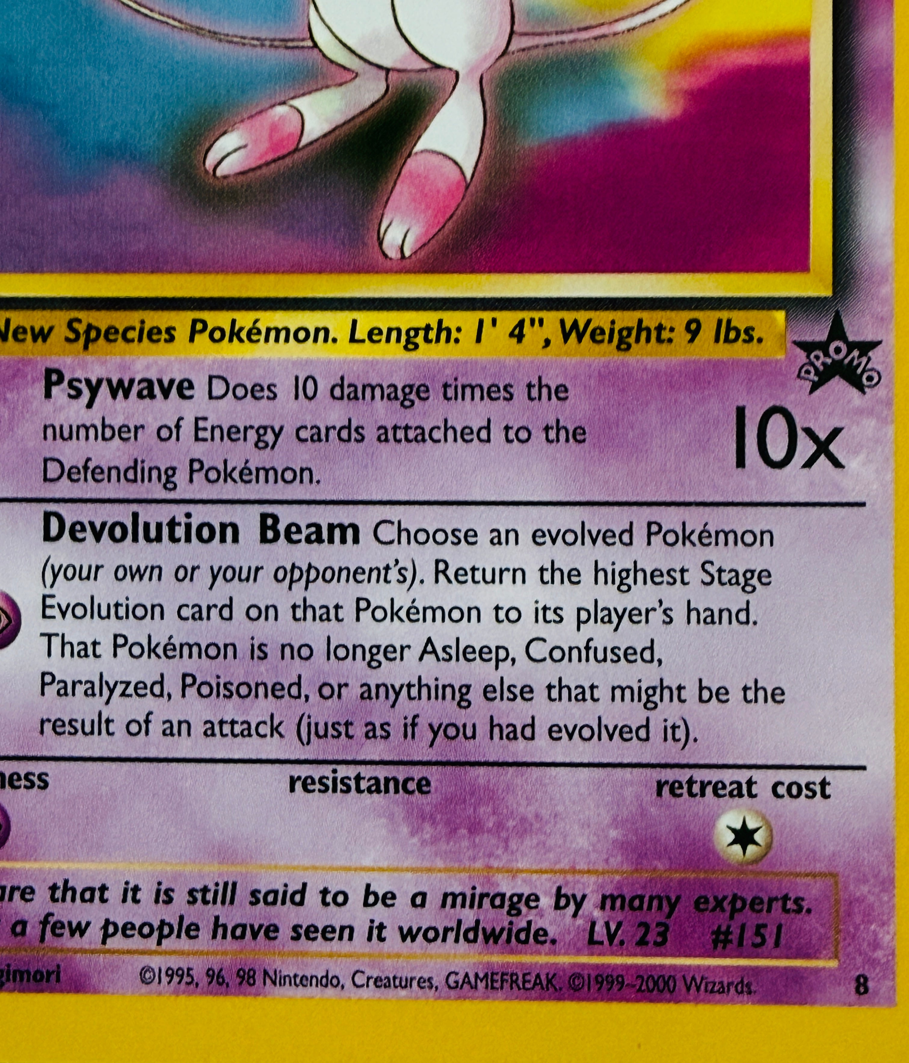 Pokémon Mew rare movie limited issued high grade card 1999