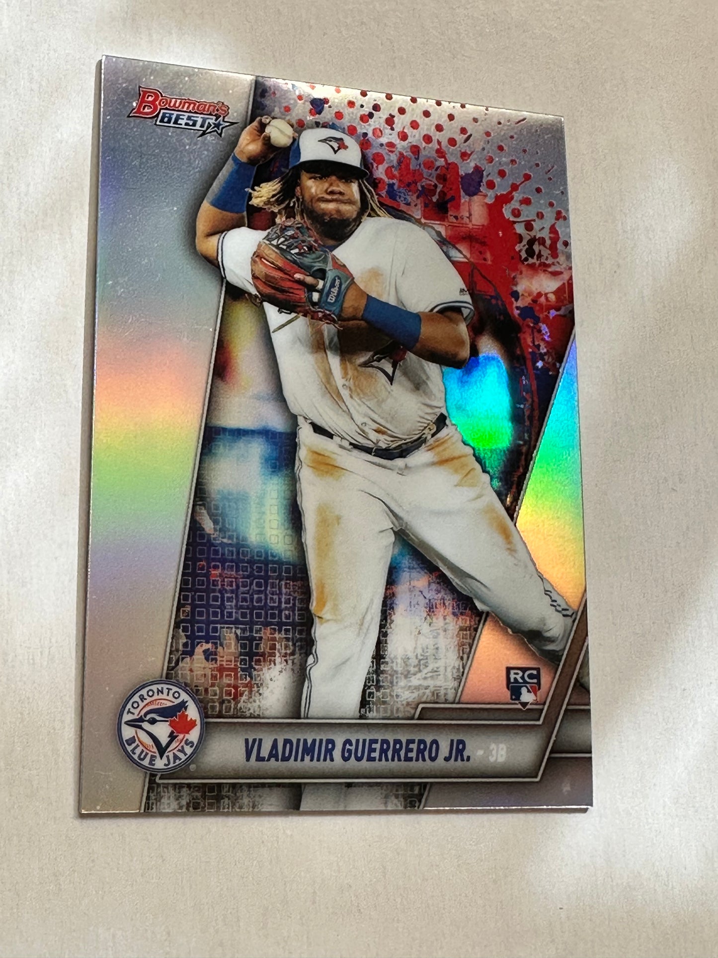 Blue jays Vladimir Guerrero Jr. Bowman’s best refractor rookie baseball card 2019