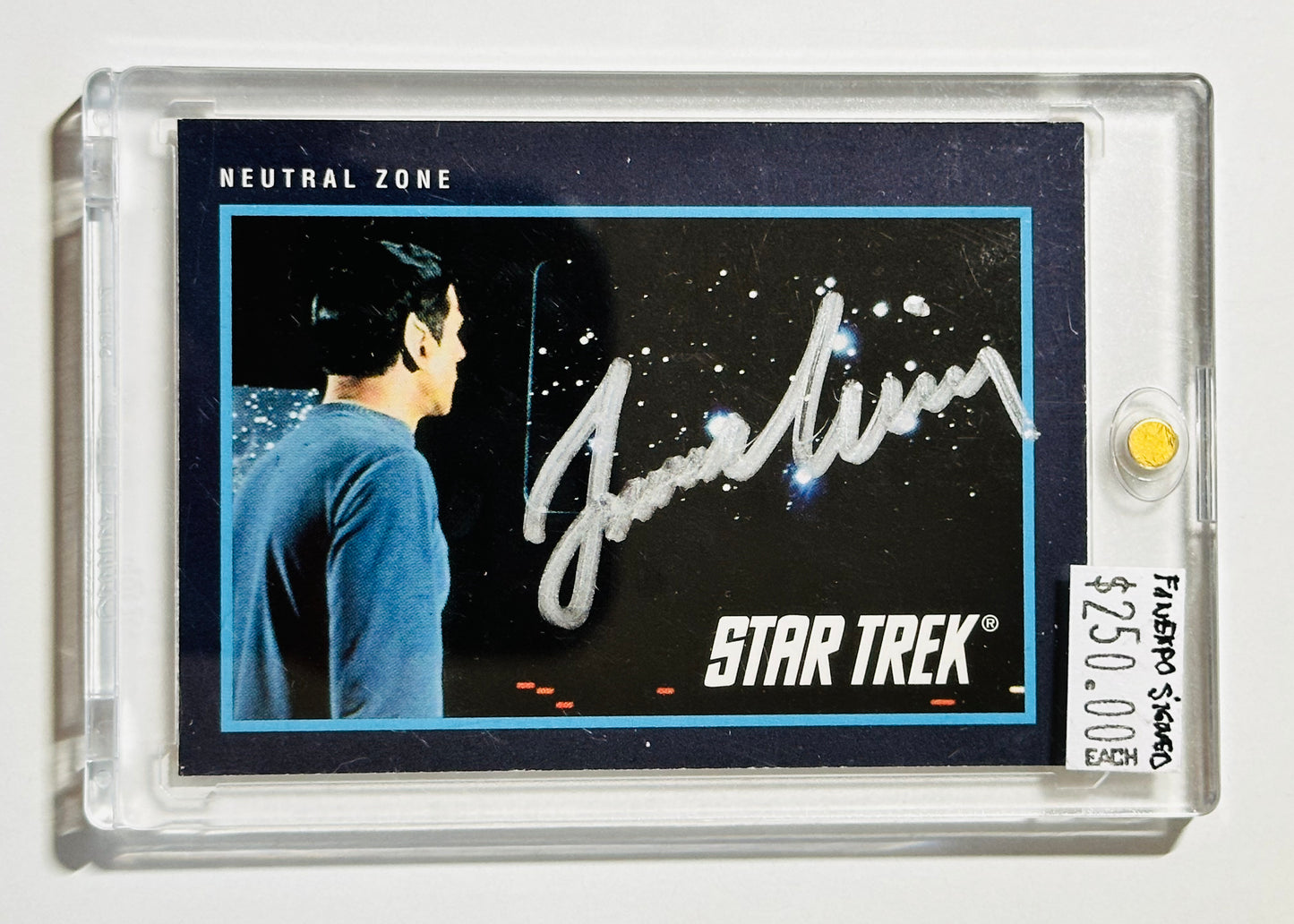 Star Trek Leonard Nimoy rare autograph card certified by Fanexpo