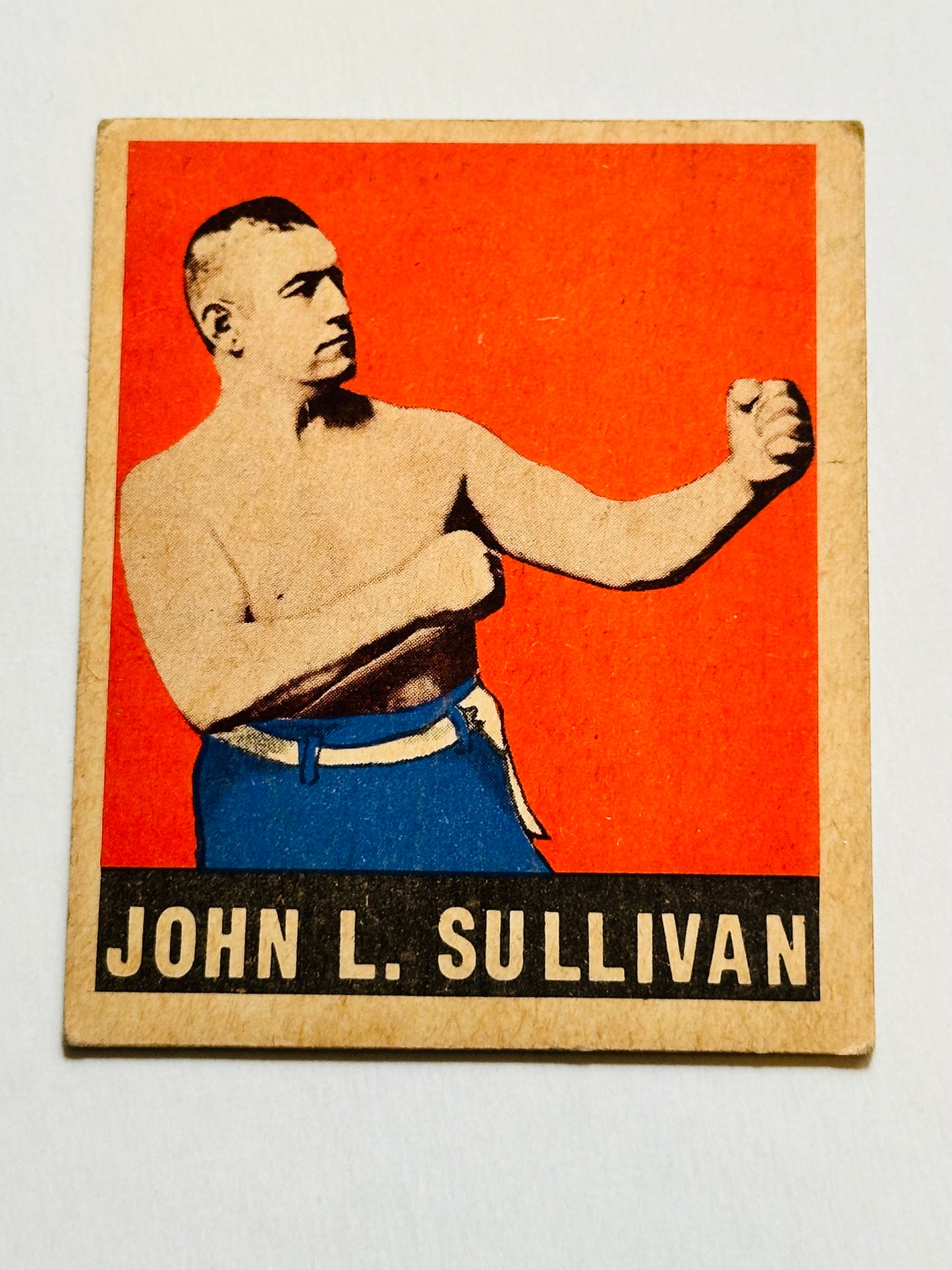 1948 leaf boxing John L Sullivan, rare card