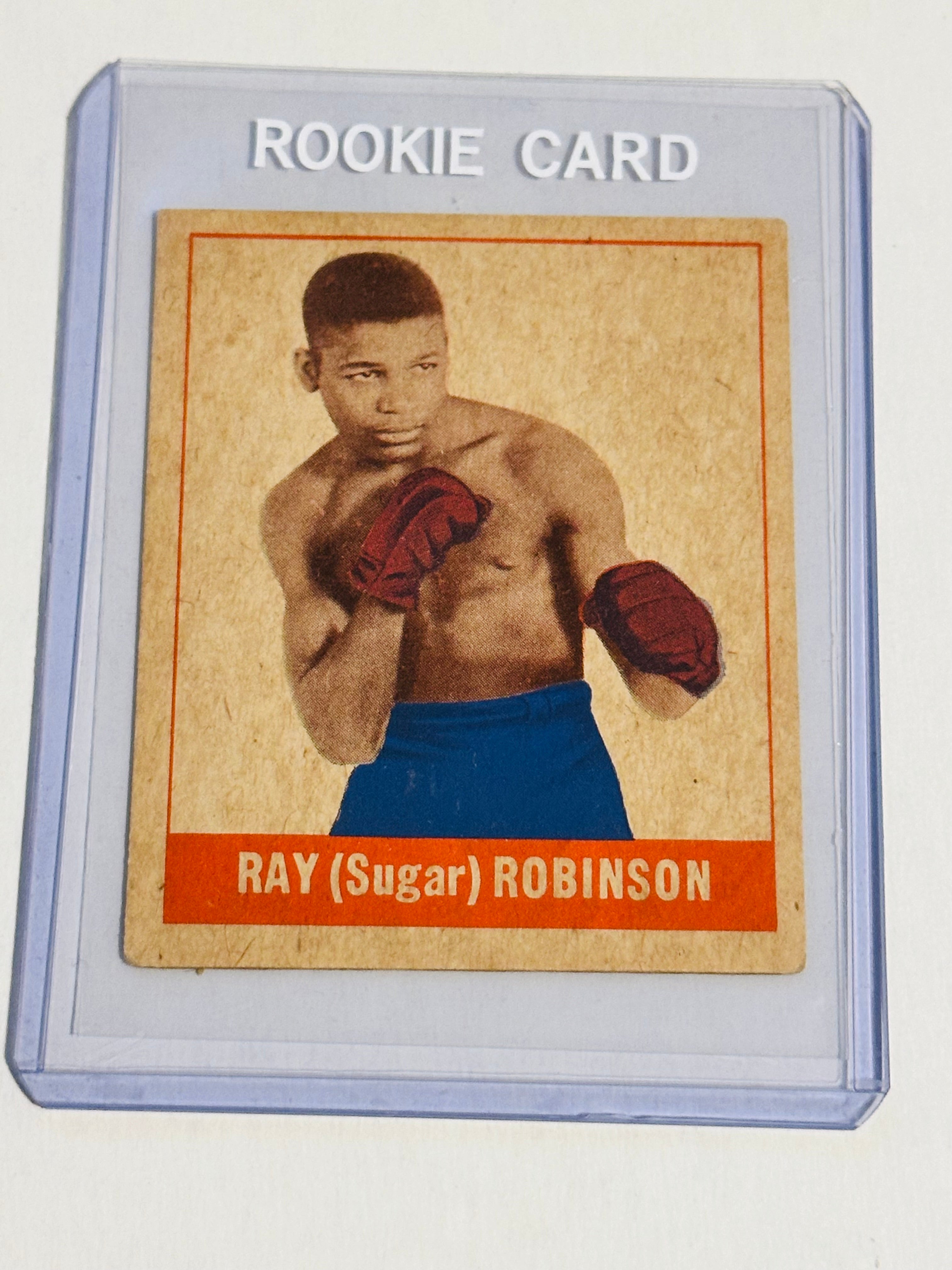 Sugar Ray Robinson Leaf rare rookie boxing card 1948