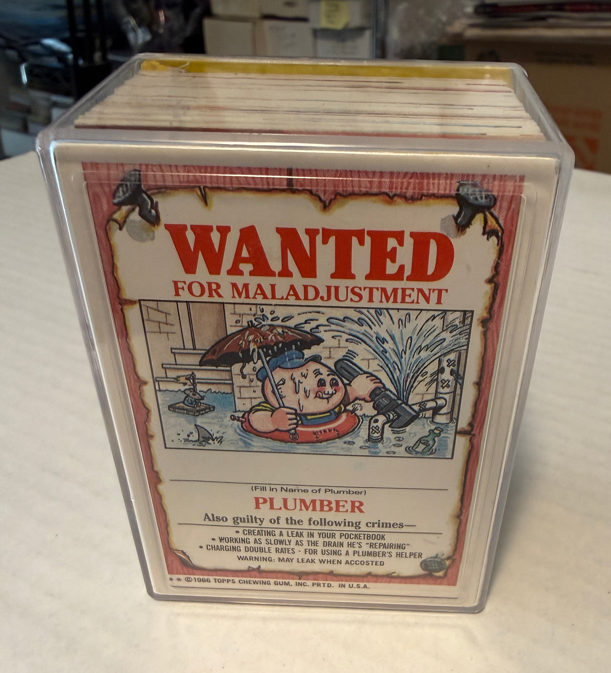 Garbage pail kids series 4 high-grade condition sticker set 1986