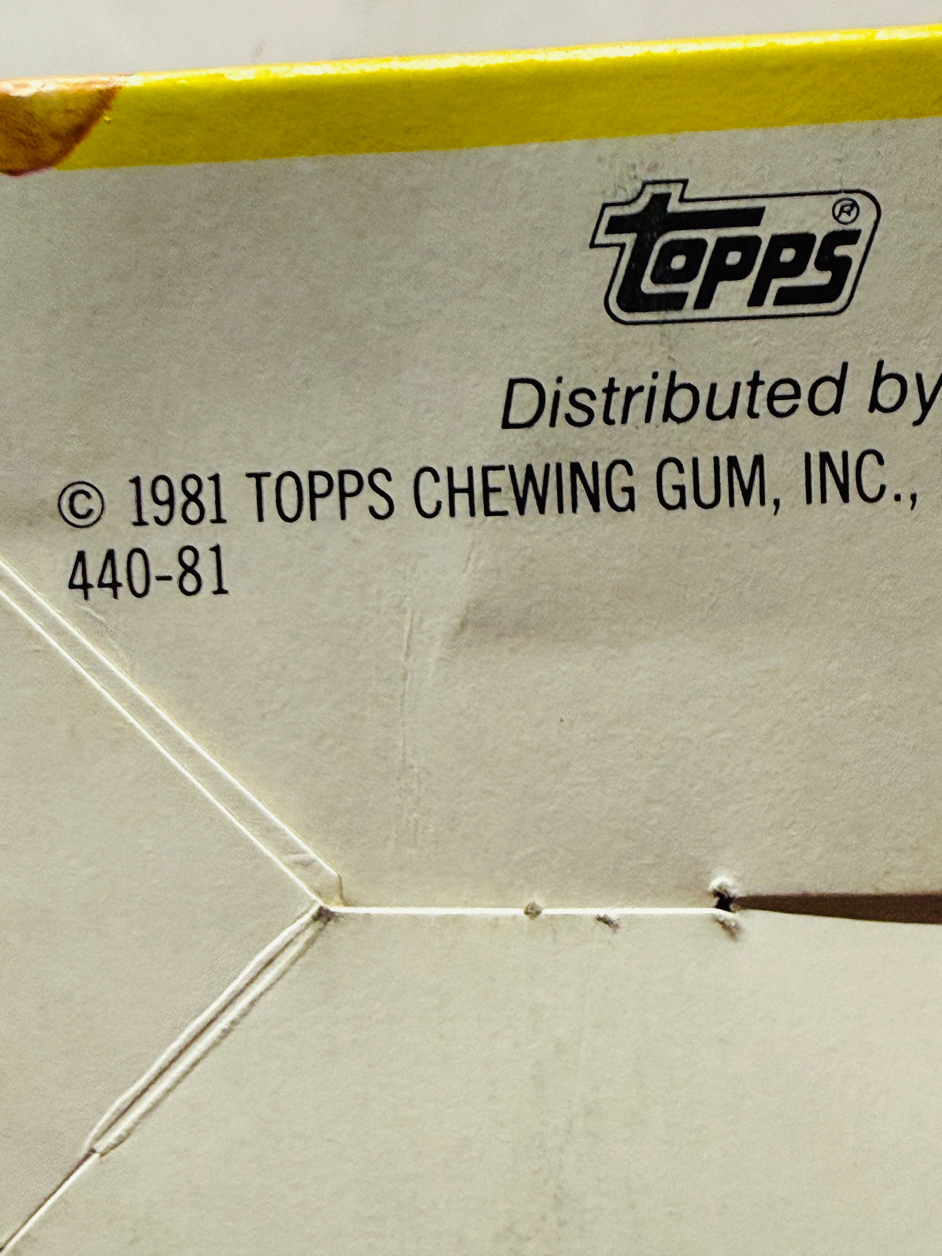 Baseball Topps stickers stars/ rookies 100 packs box 1981