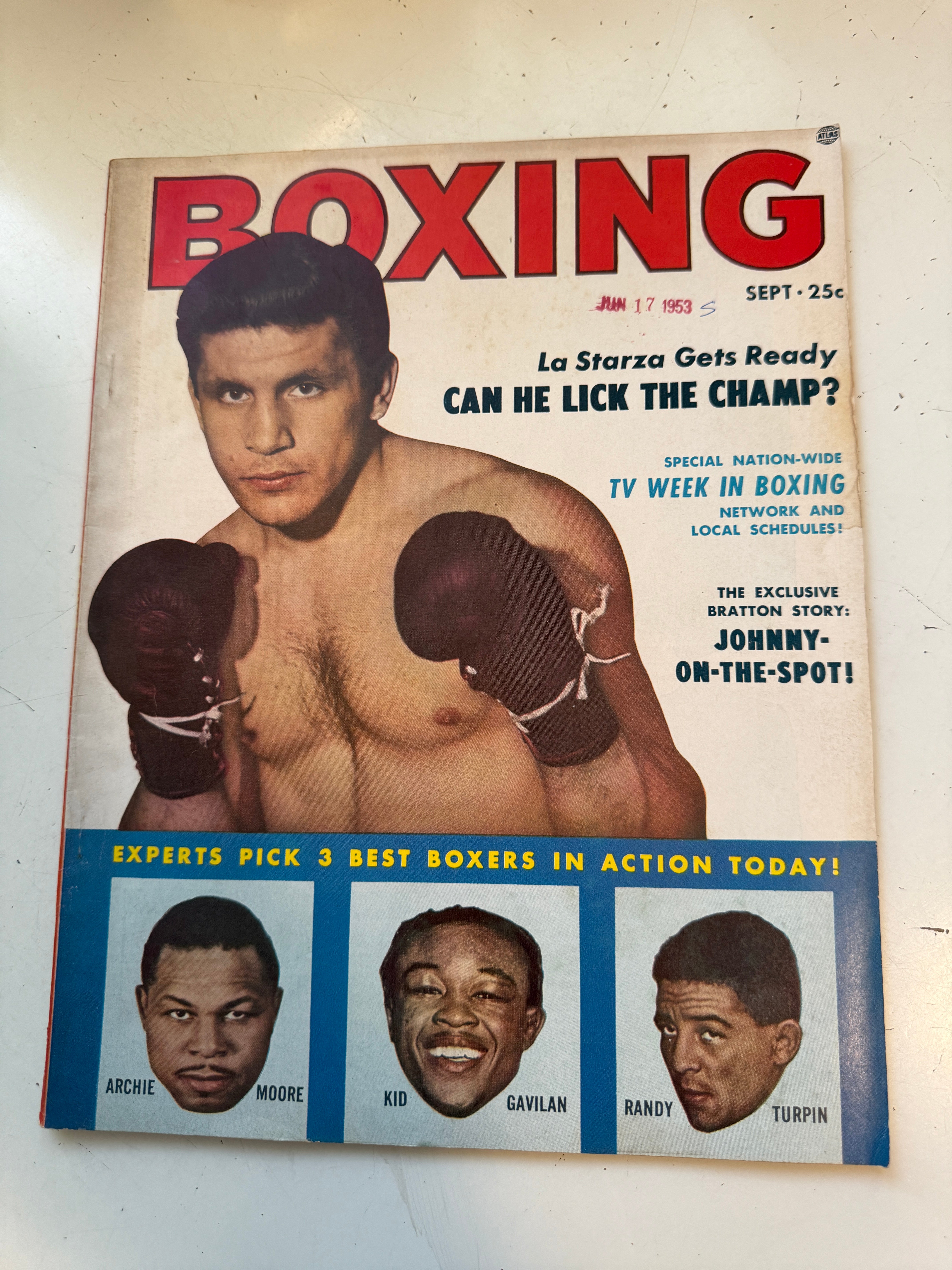 Boxing magazine 1953