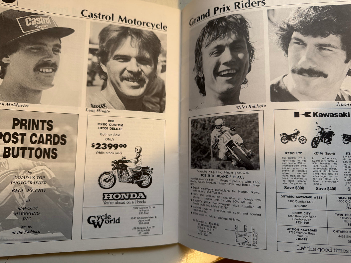 The Castrol motorcycle Grand Prix of Canada 1981 program