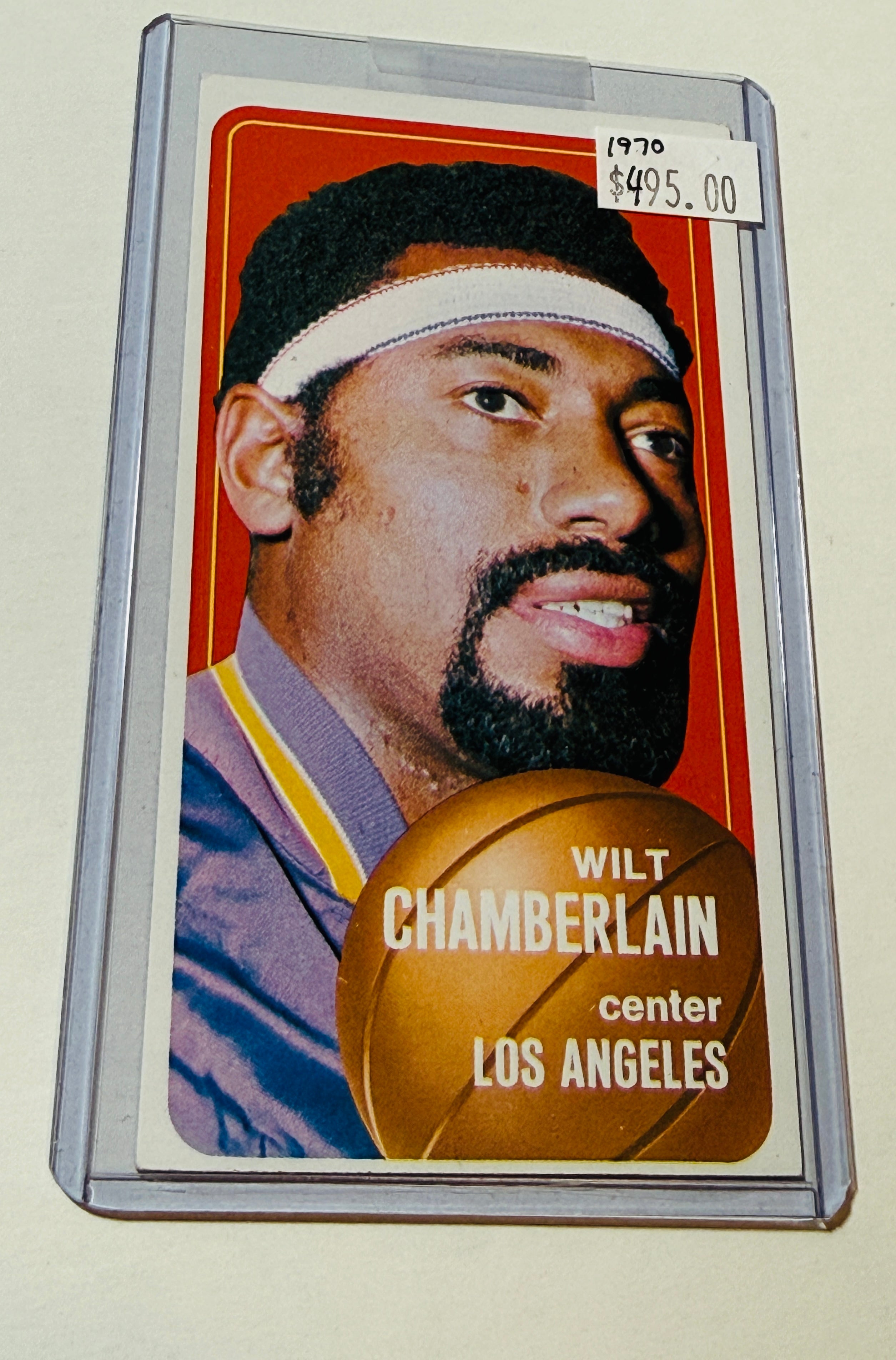 Will Chamberlain, NBA legend rare basketball card 1970