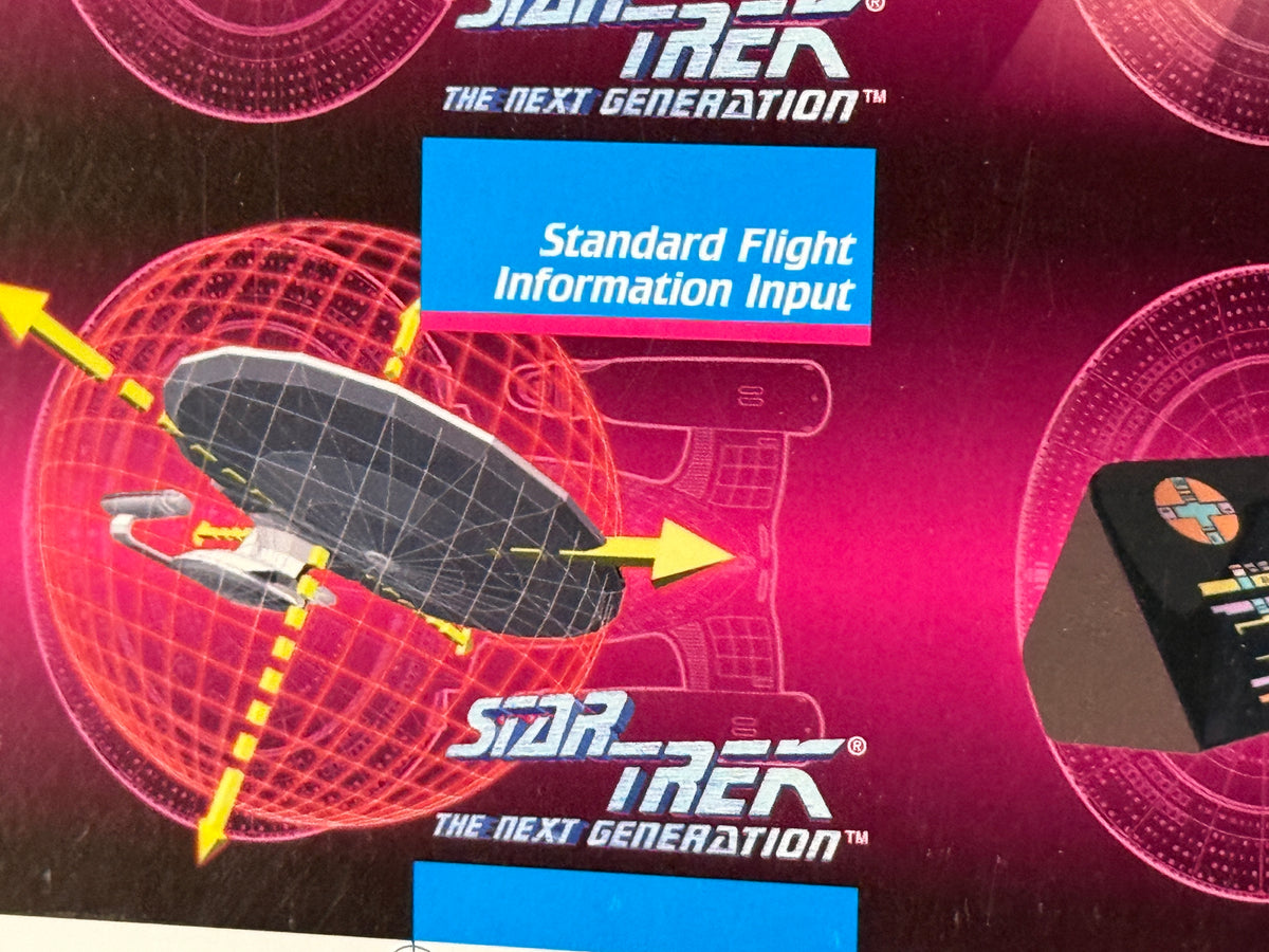 Star Trek Next Generation rare ships and weapons uncut cards sheet 1987