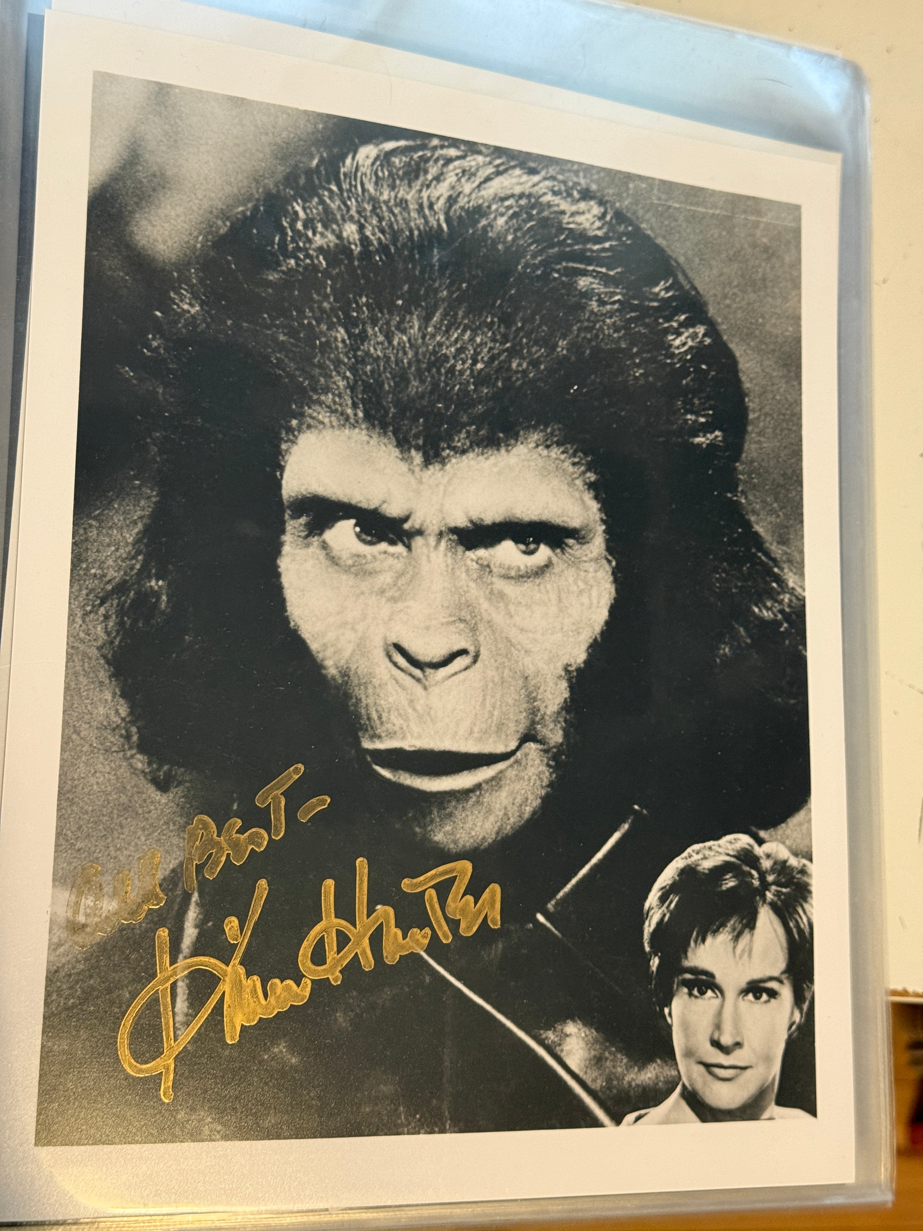 Planet of the apes movie Kim Hunter rare autographed 8 x 10 photo JSA certified