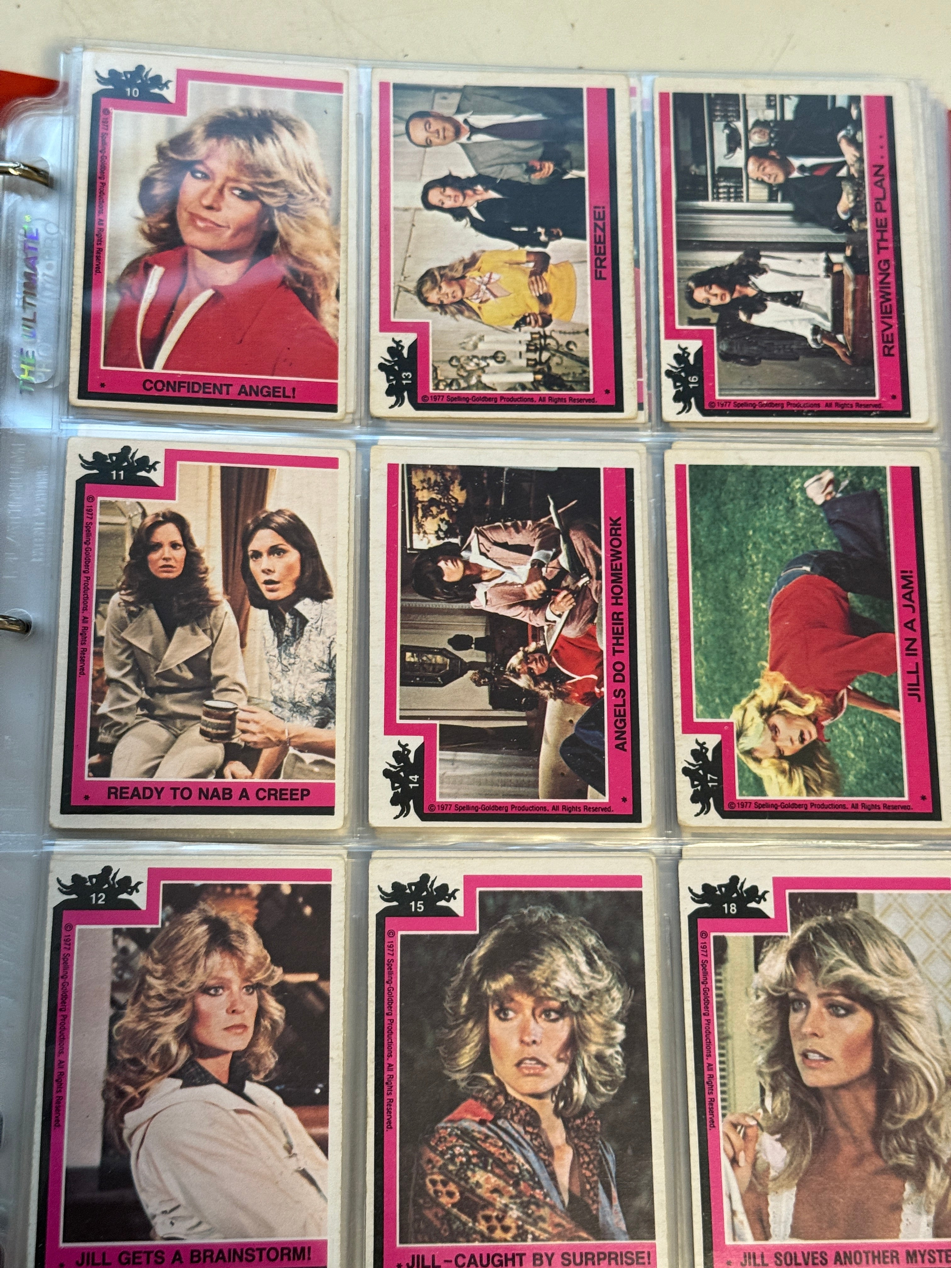 Charlie’s Angels TV show rare series 1 to 4 Opc Canadian with stickers complete set 1977