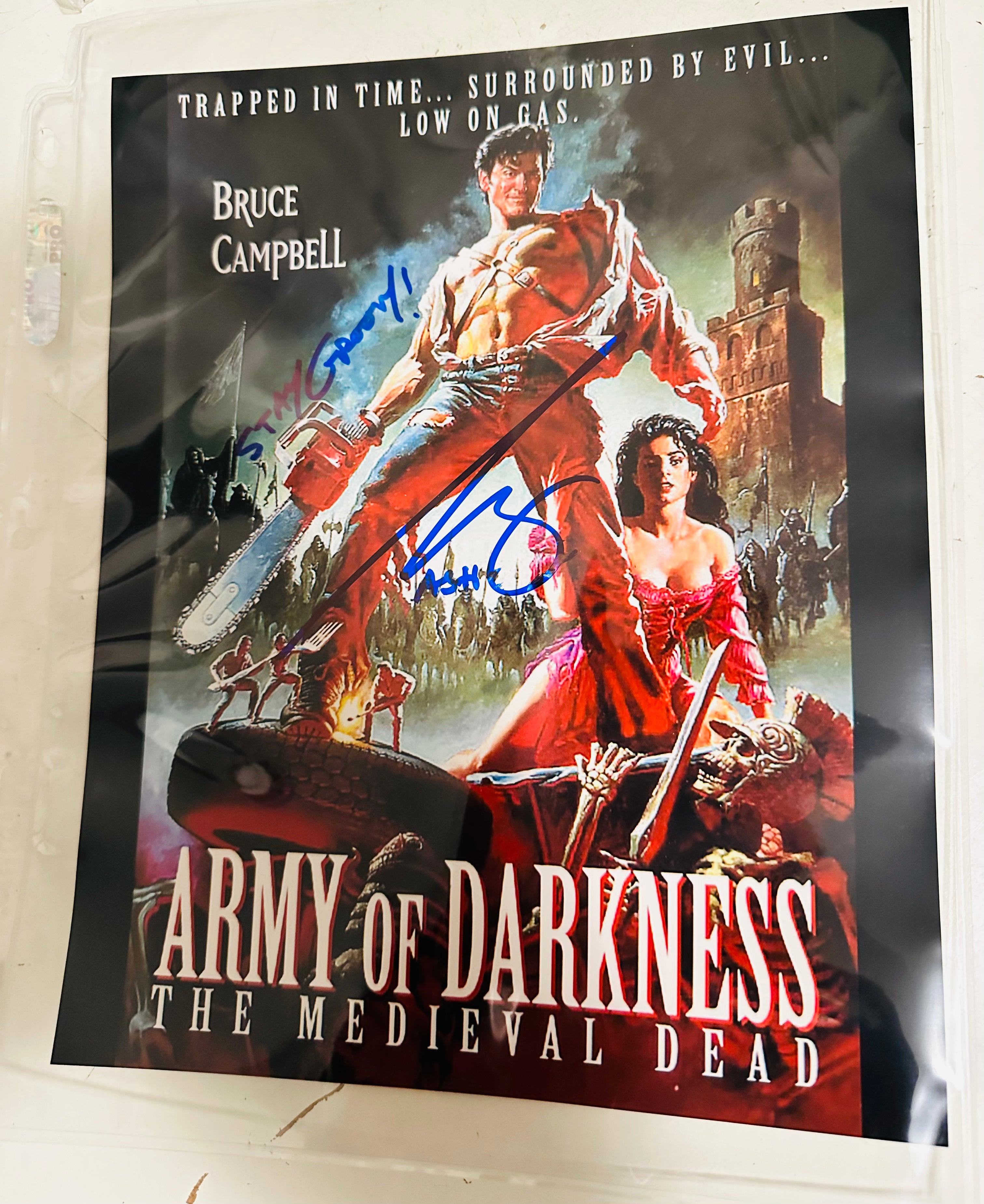 Army of Darkness Bruce Campbell autograph 8x10 photo certified by Fanexpo