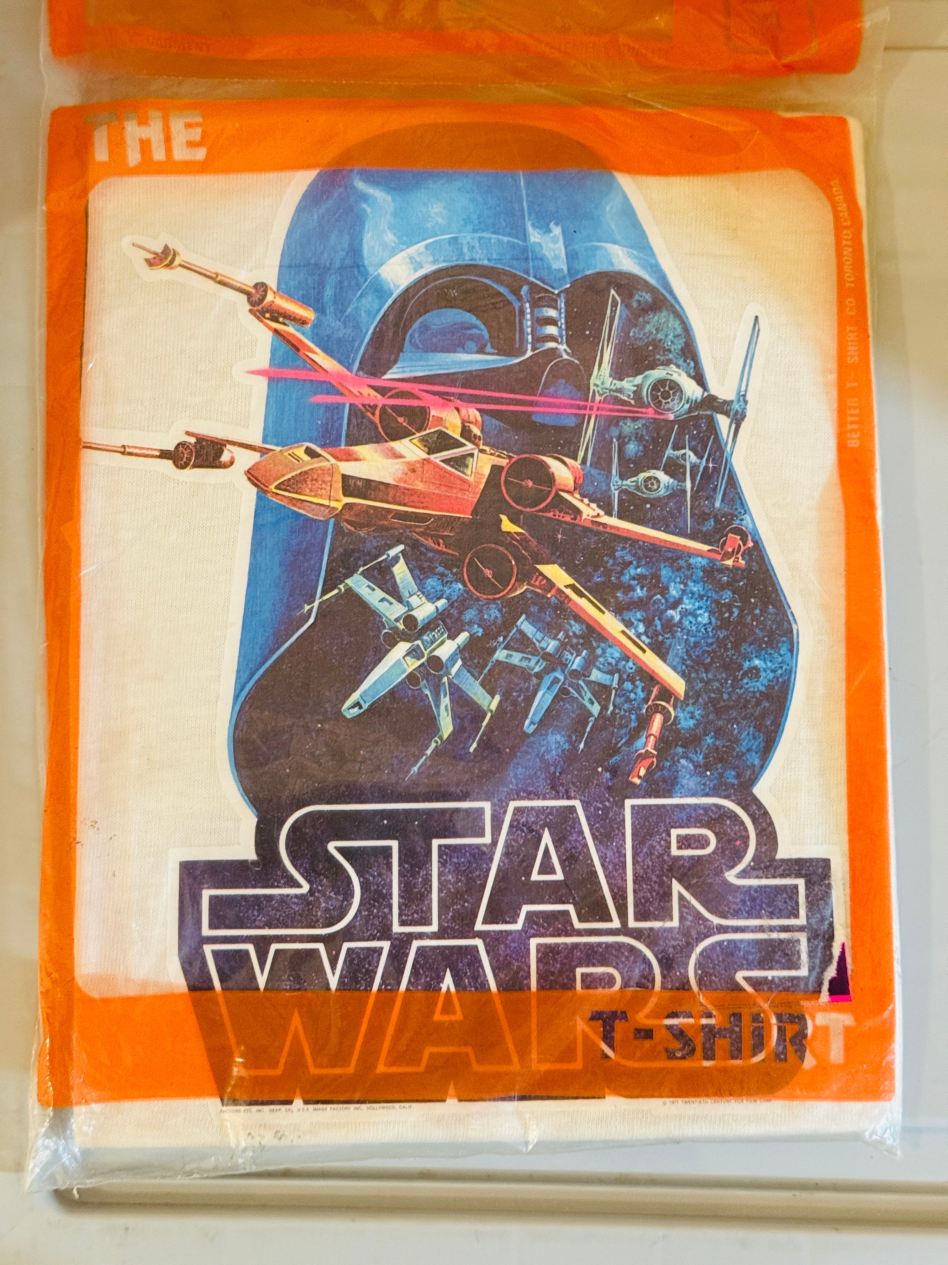 Star Wars original iron on T-shirt sealed bag 1977 ￼