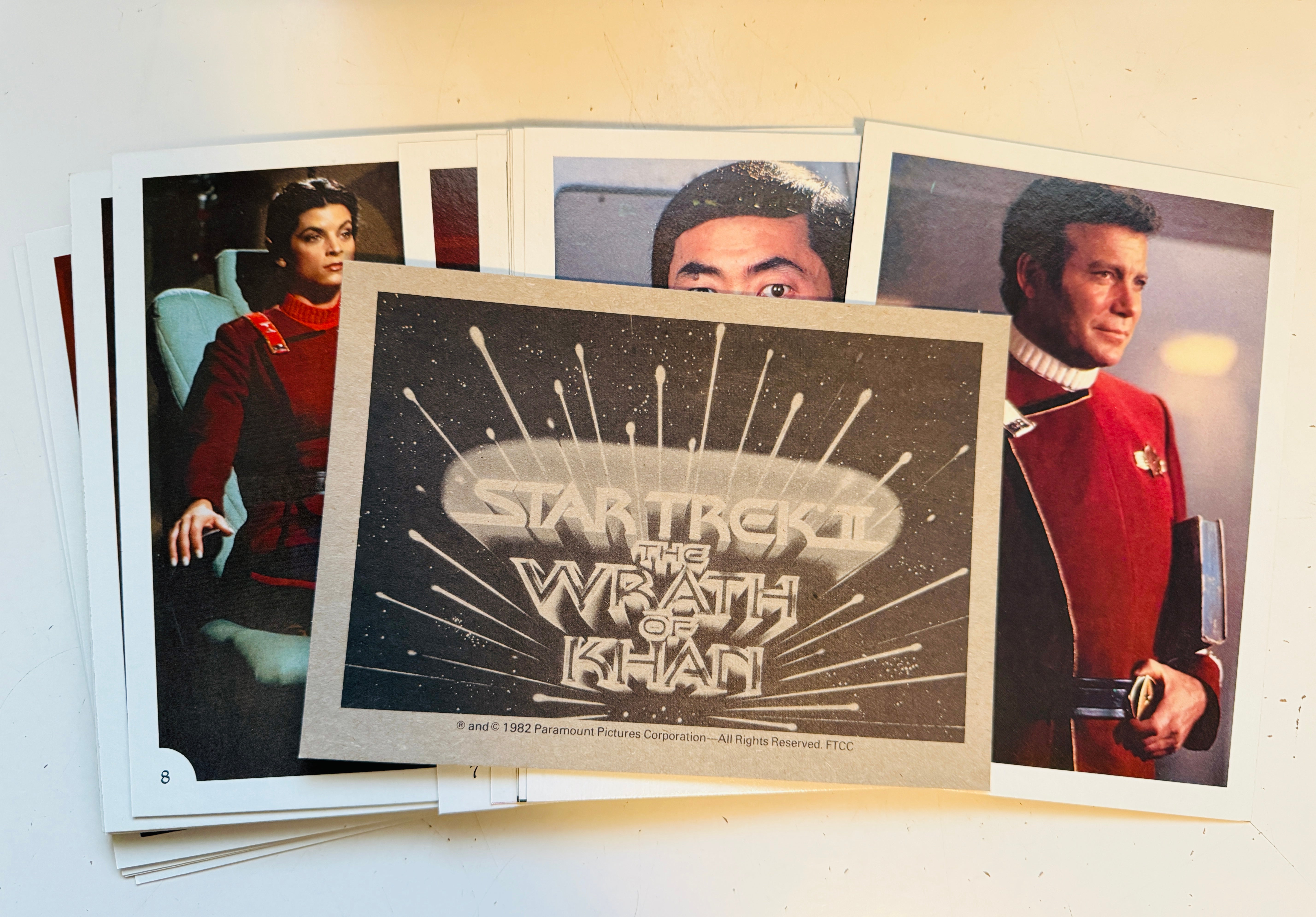 Star Trek Wraith of Khan 5x7 vintage cards set 1982