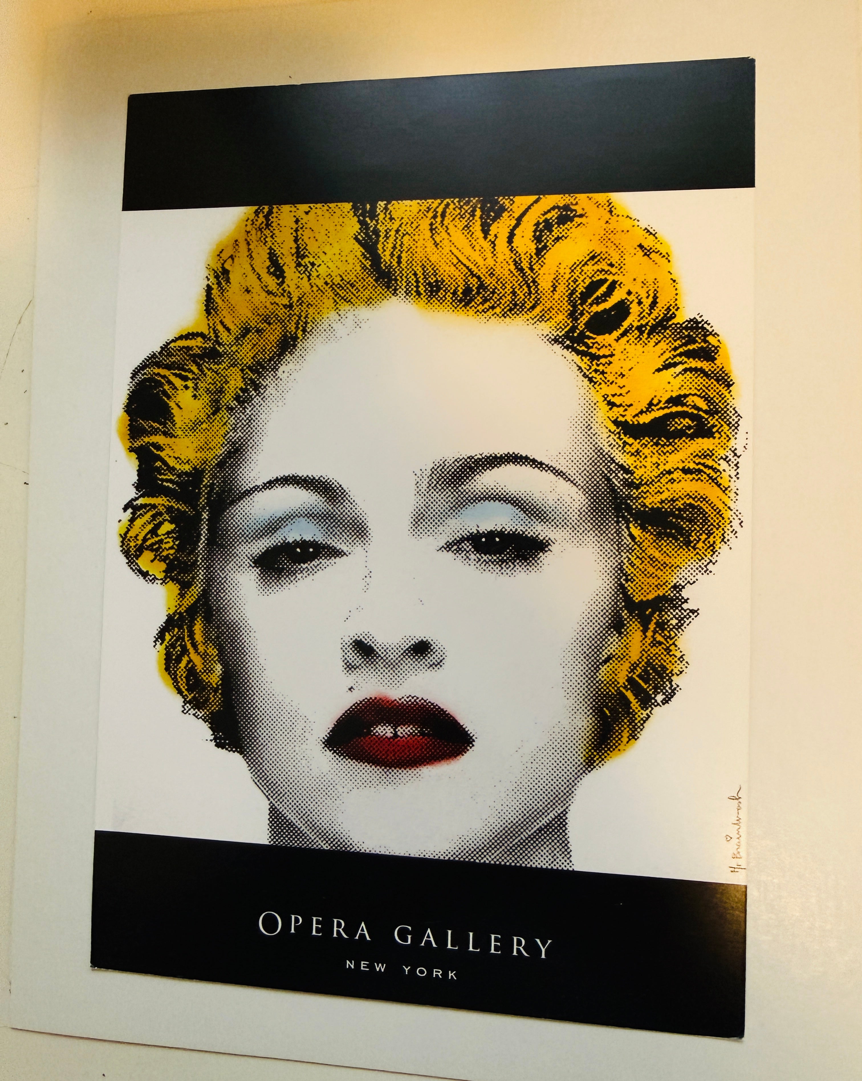 Madonna Opera gallery rare art vintage cardboard ad