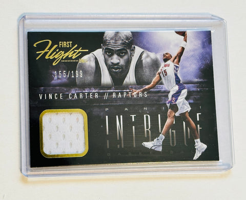 Vince Carter Toronto Raptors basketball rare numbered Jersey insert card.