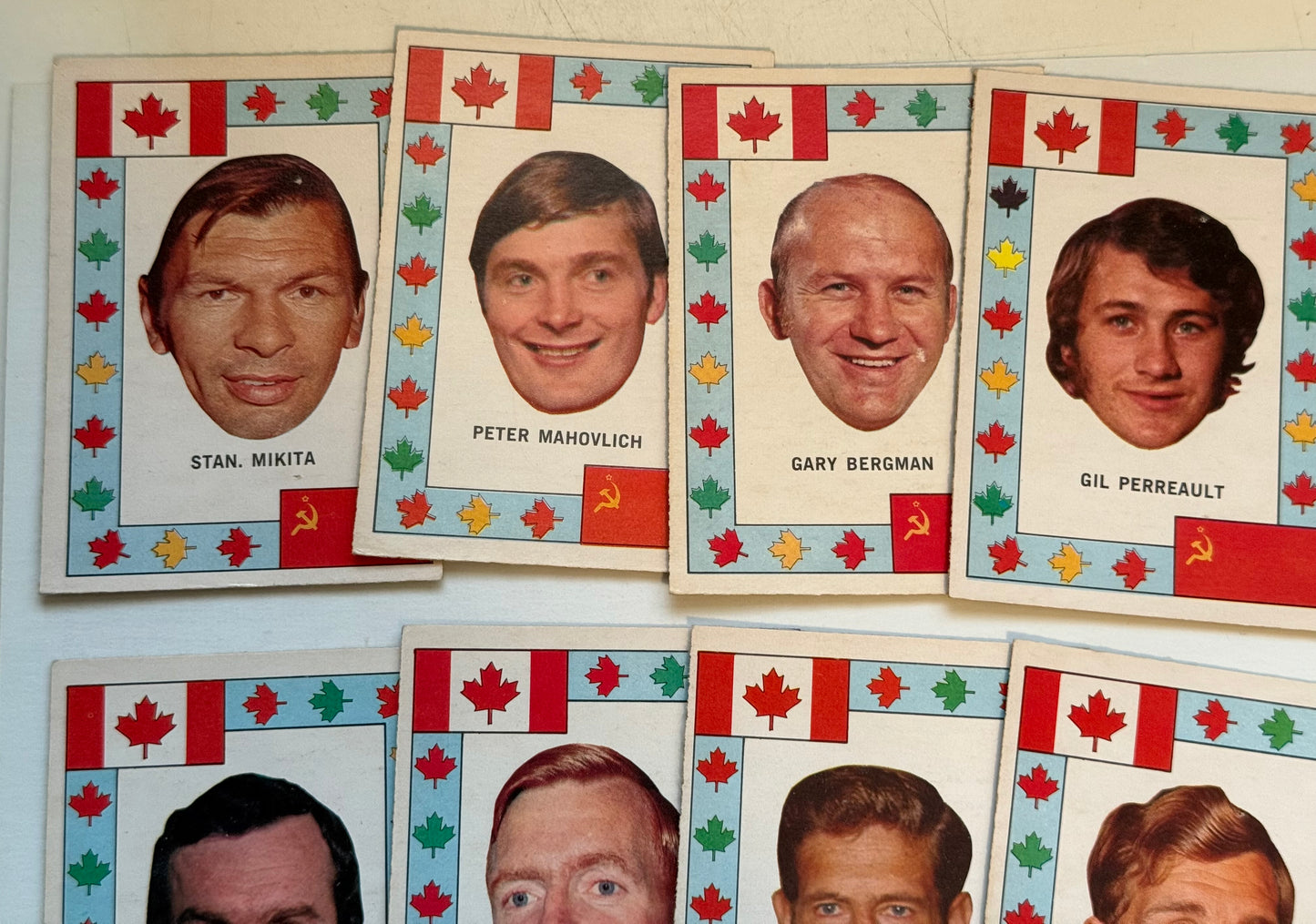 Team Canada opc hockey 8 insert cards lot deal 1972-73