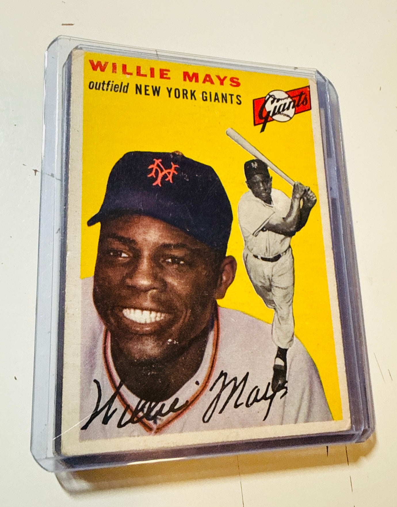 Willie Mays Topps original baseball card 1954
