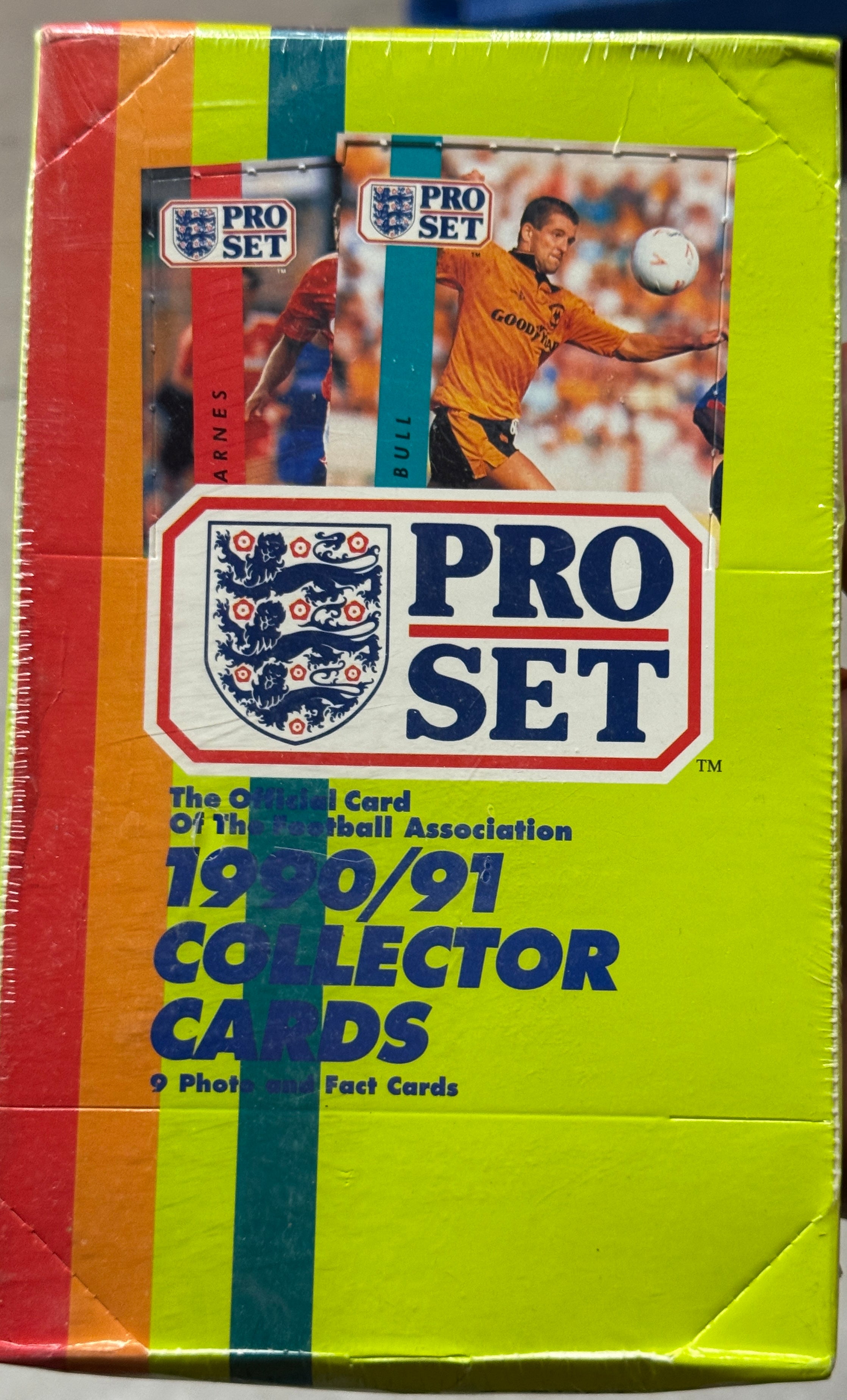 1990 Pro football soccer cards, factory seal box