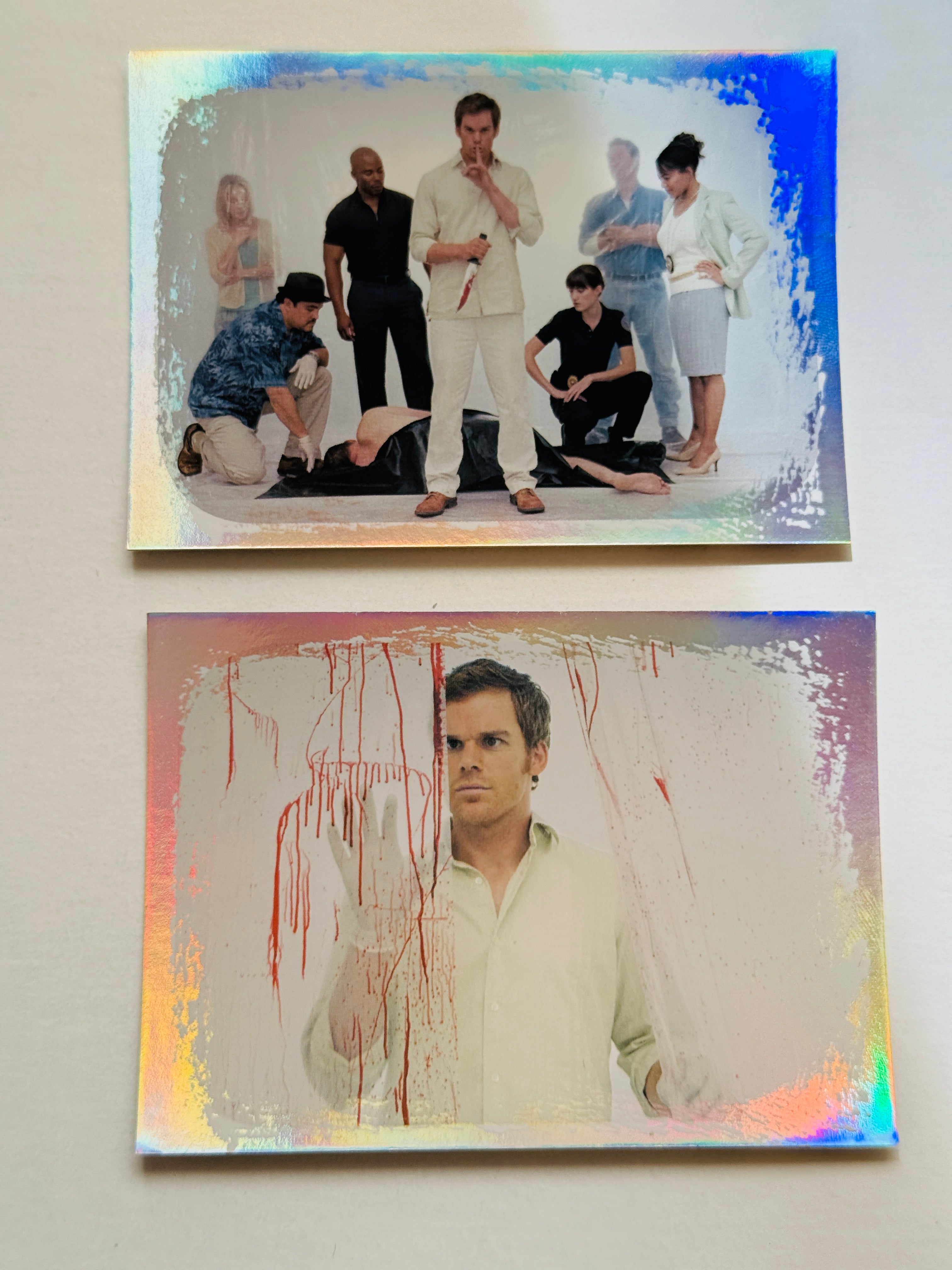 Dexter TV show two rare promos foil cards set 2008