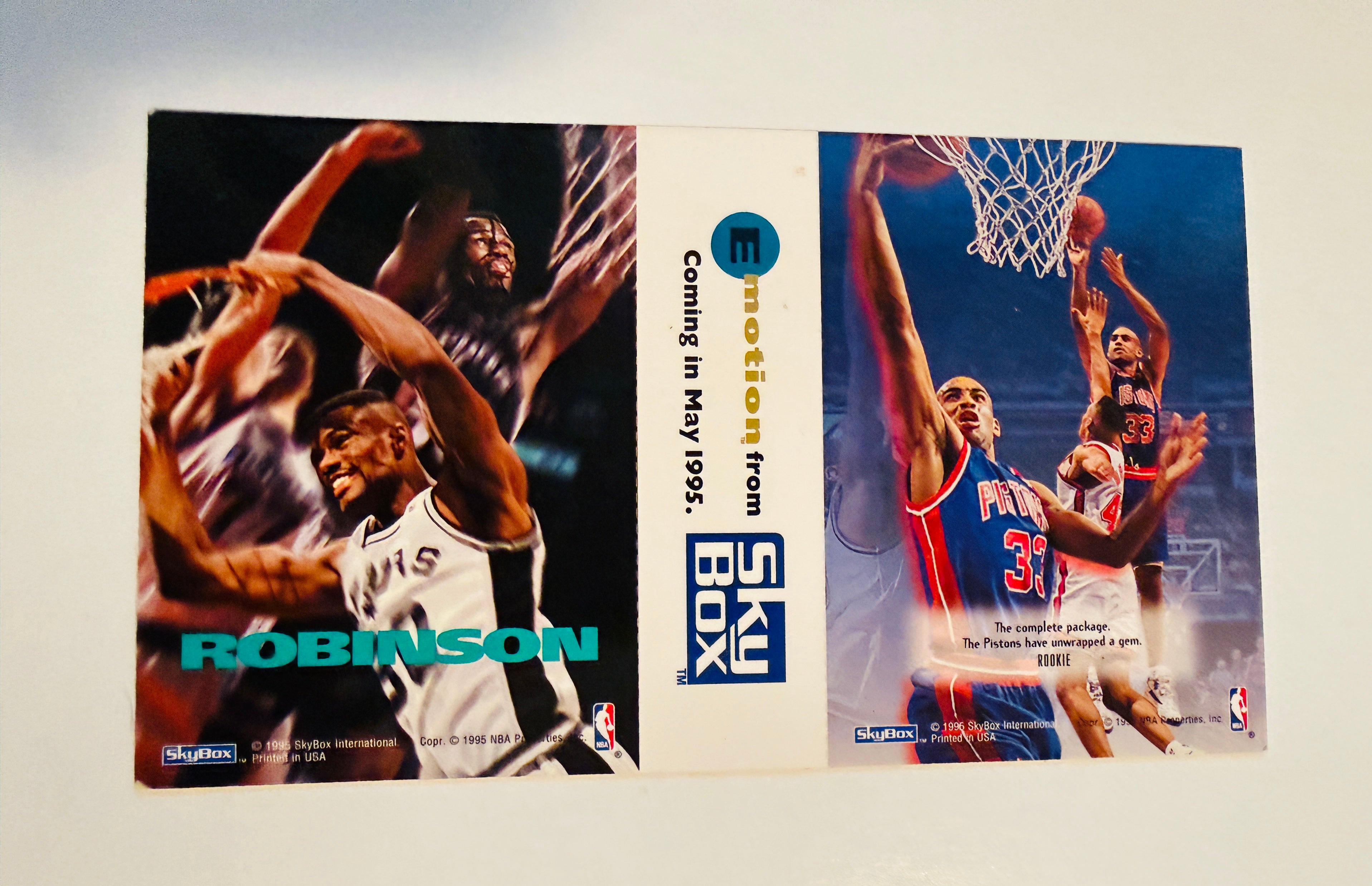 Skybox basketball rare NBA promo ad cards 1996