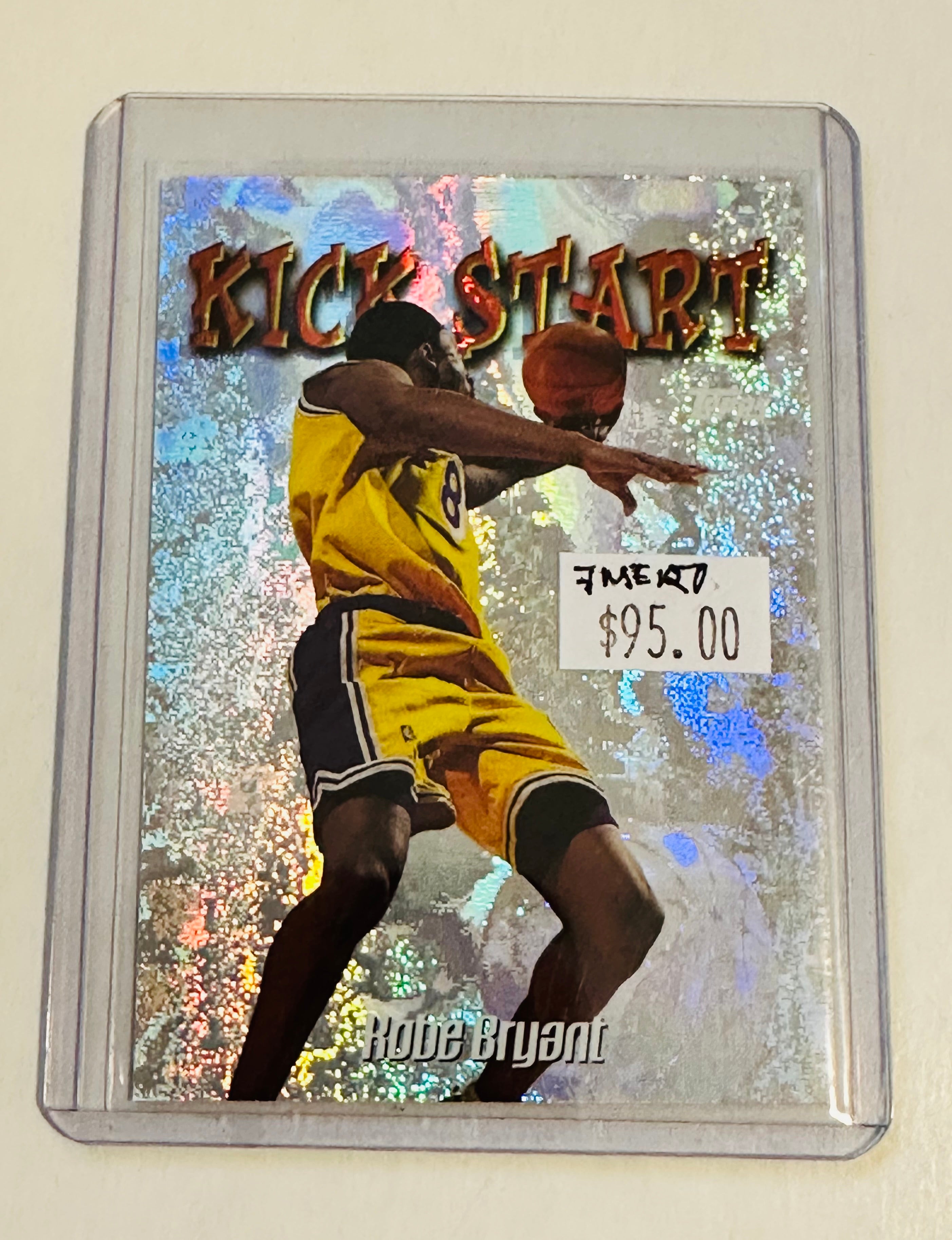 Kobe Bryant NBA legend Kick Start foil basketball insert card 1999