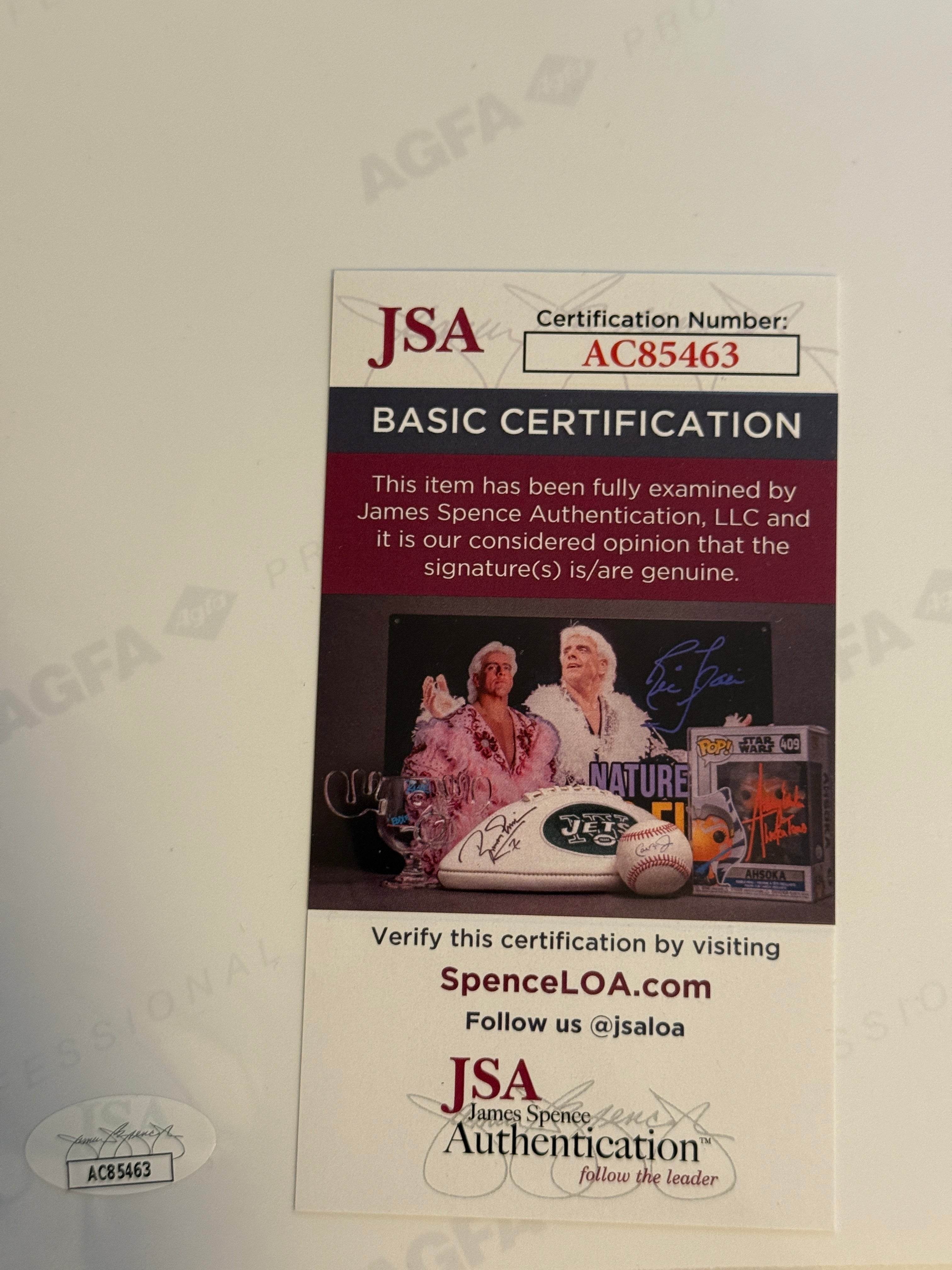 Disney Snow White original voice actor signed photo JSA certified