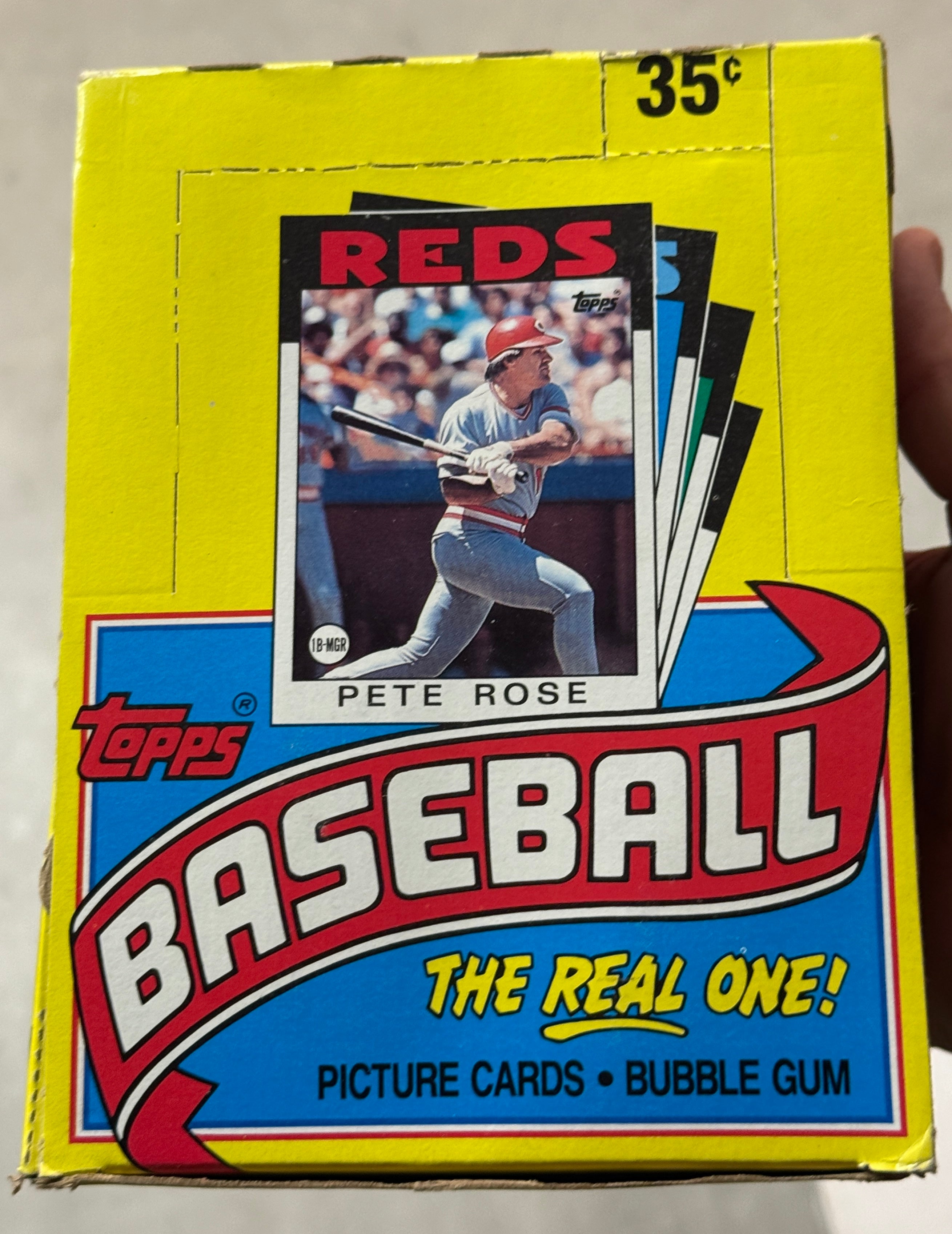 1986 Topps baseball cards factory 36 sealed packs box