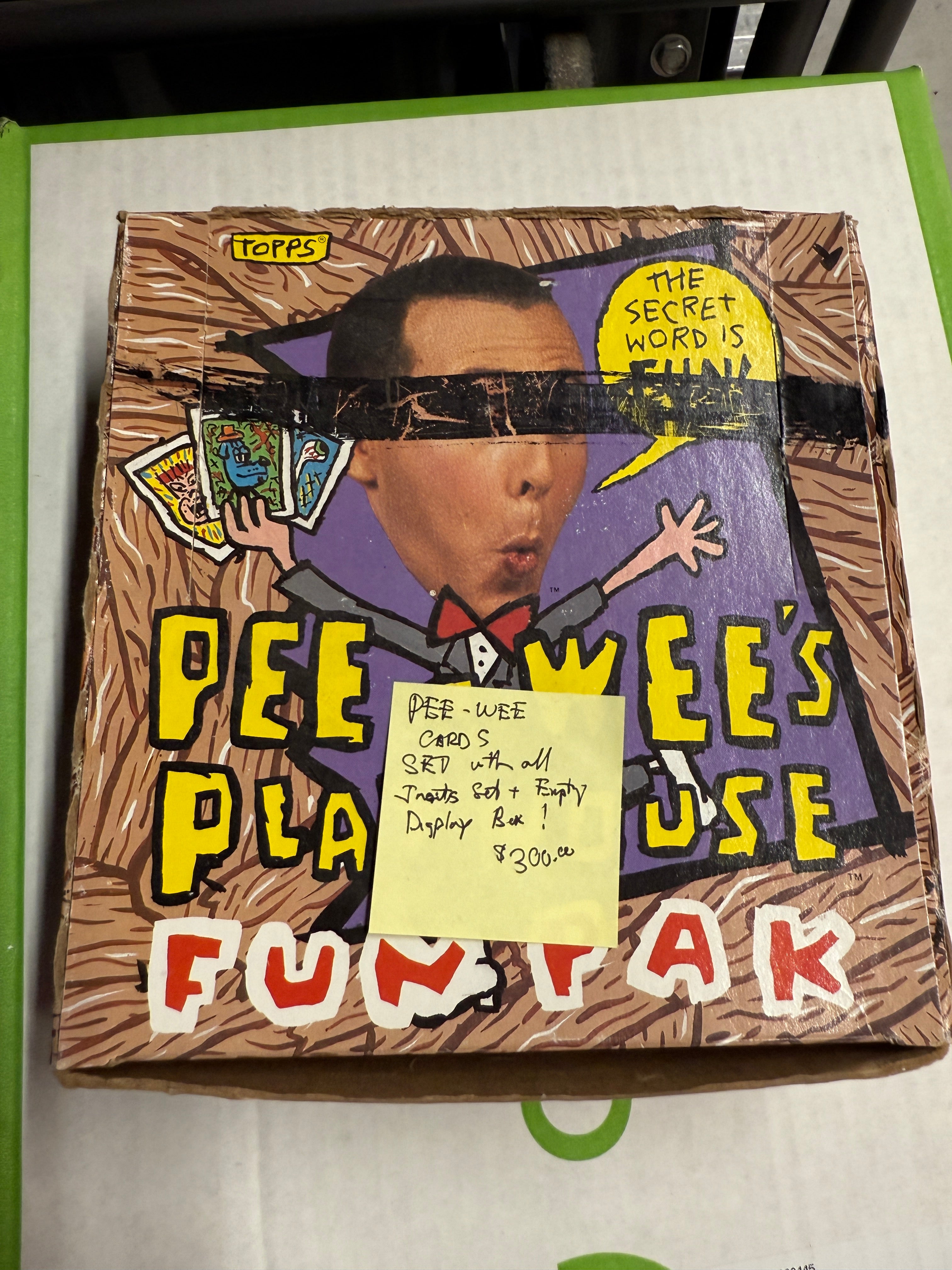 Pee-wee’s Playhouse TV show rare complete master series cards set with inserts sets 1988