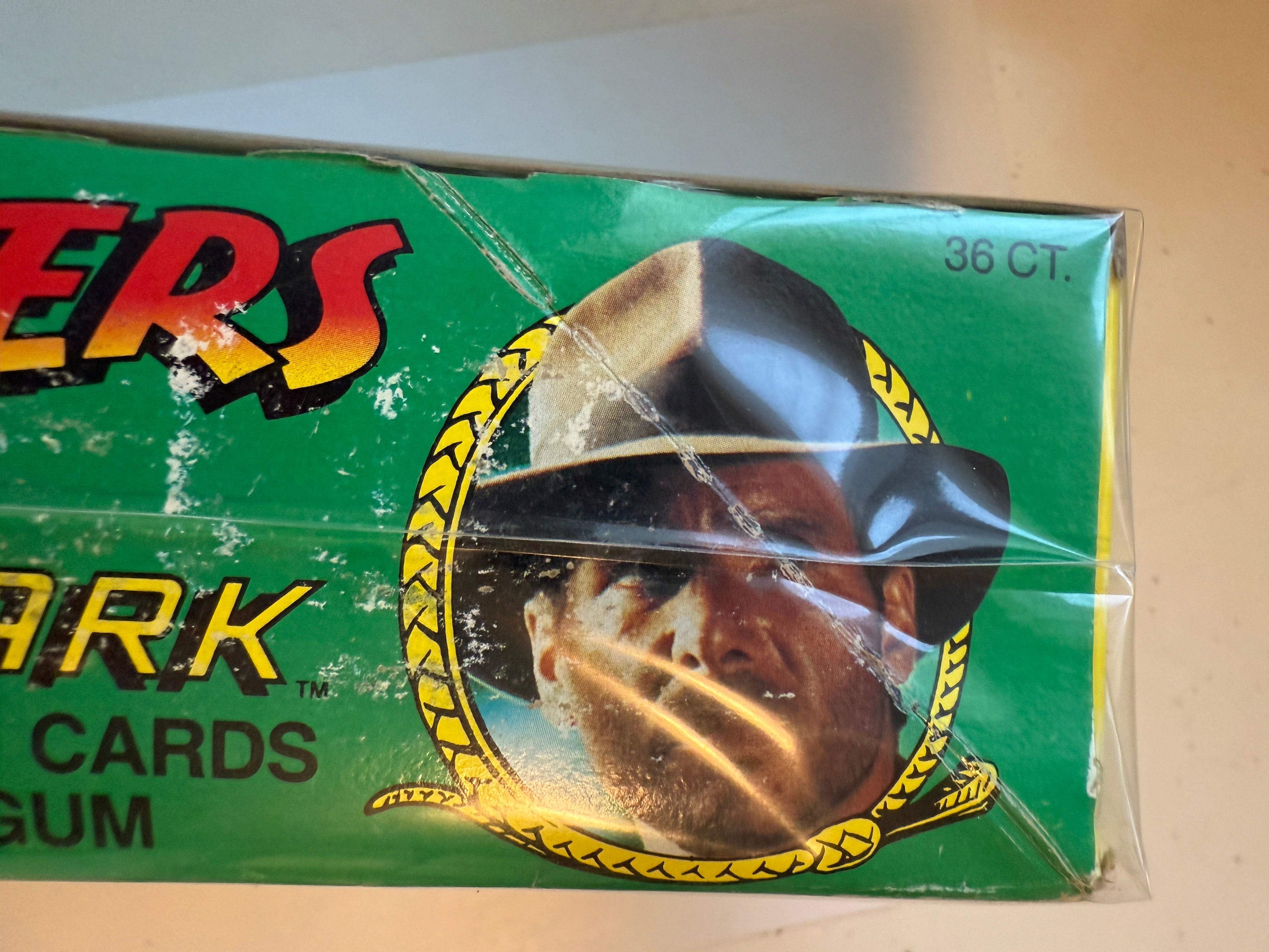 Raiders of the Lost Ark movie cards 36 sealed packs box 1981