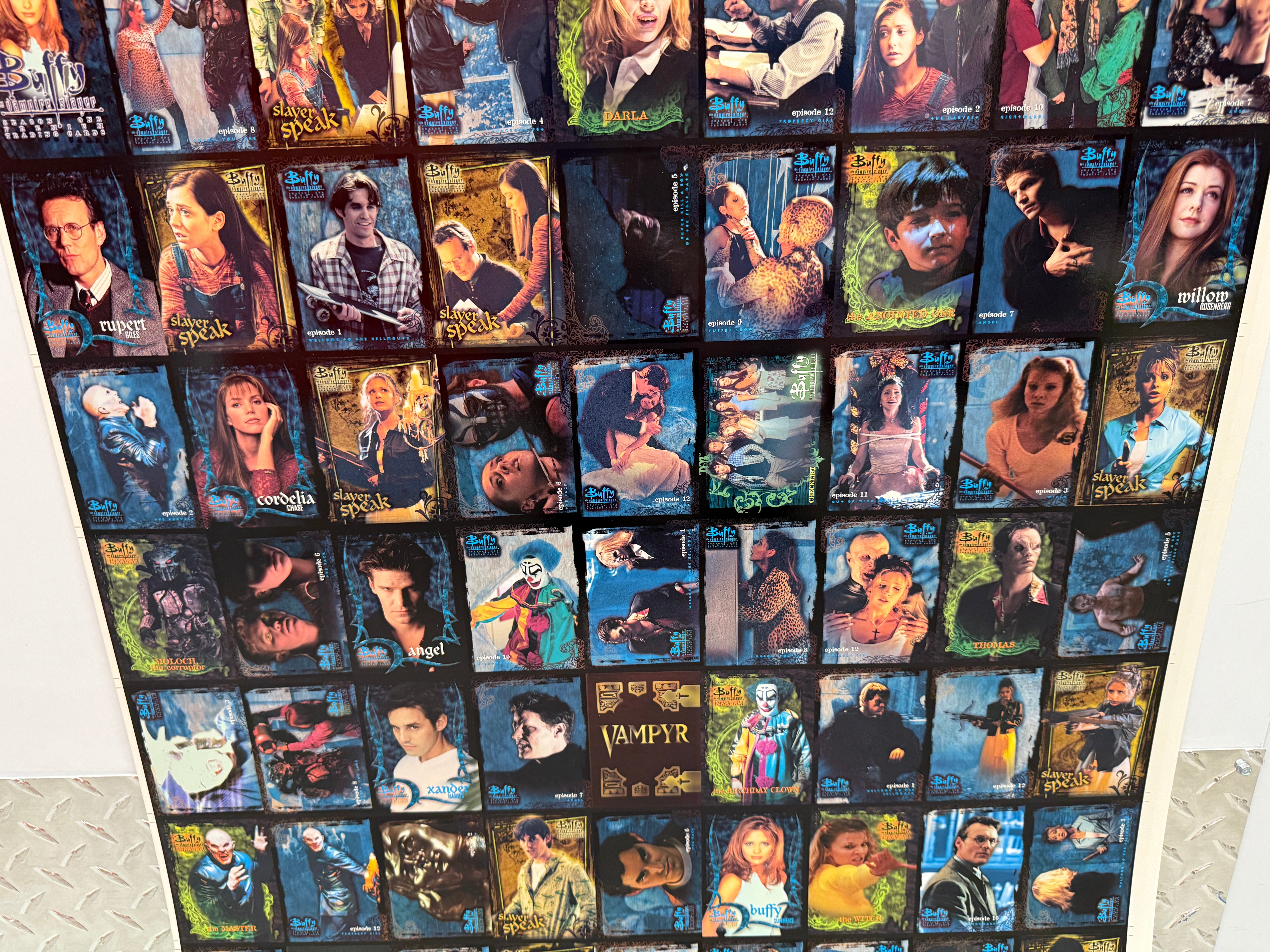 Buffy the Vampire Slayer series 1 uncut card sheet set 1998