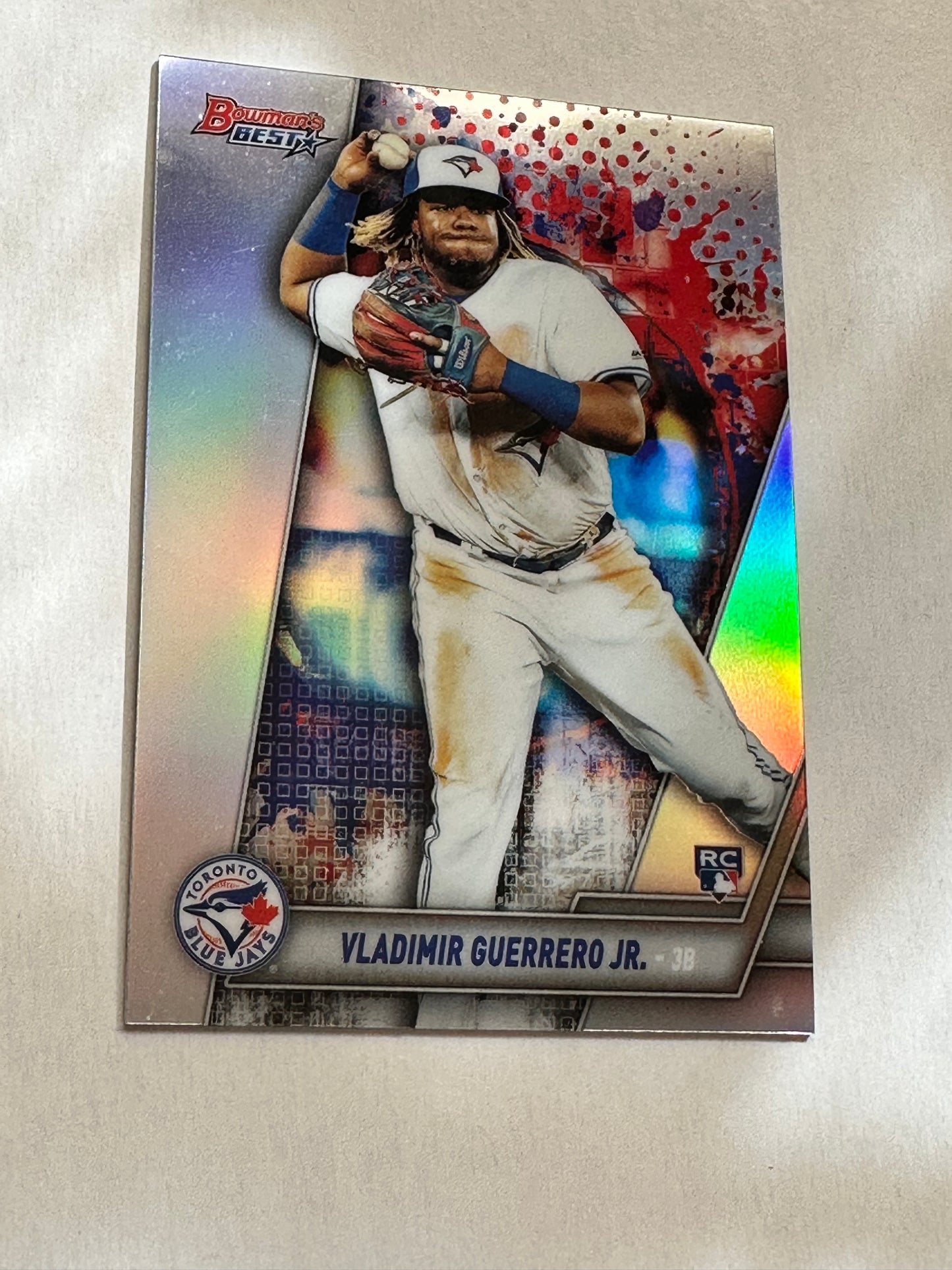 Blue jays Vladimir Guerrero Jr. Bowman’s best refractor rookie baseball card 2019