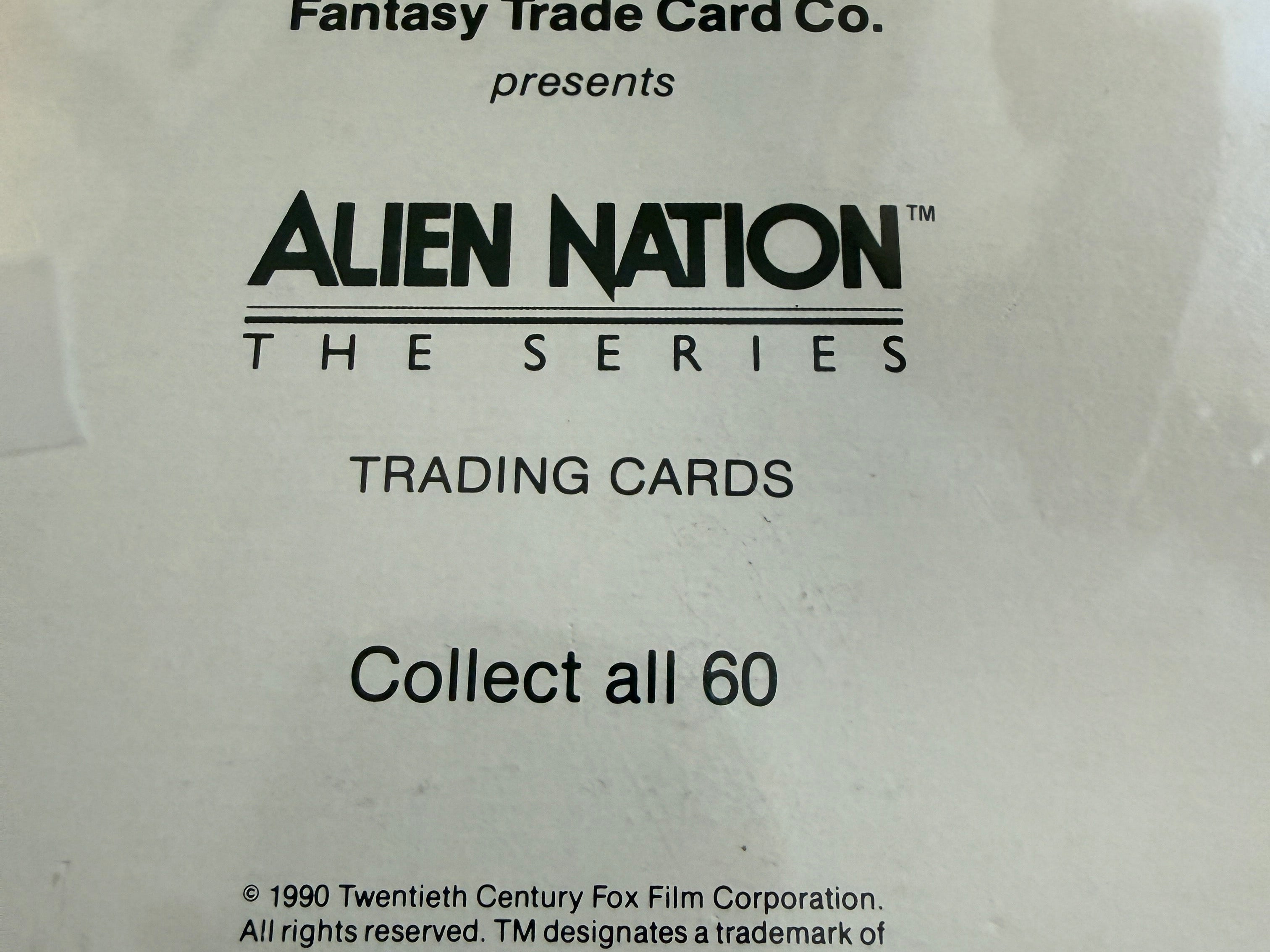 Alien Nation TV series cards limited issued box 1990