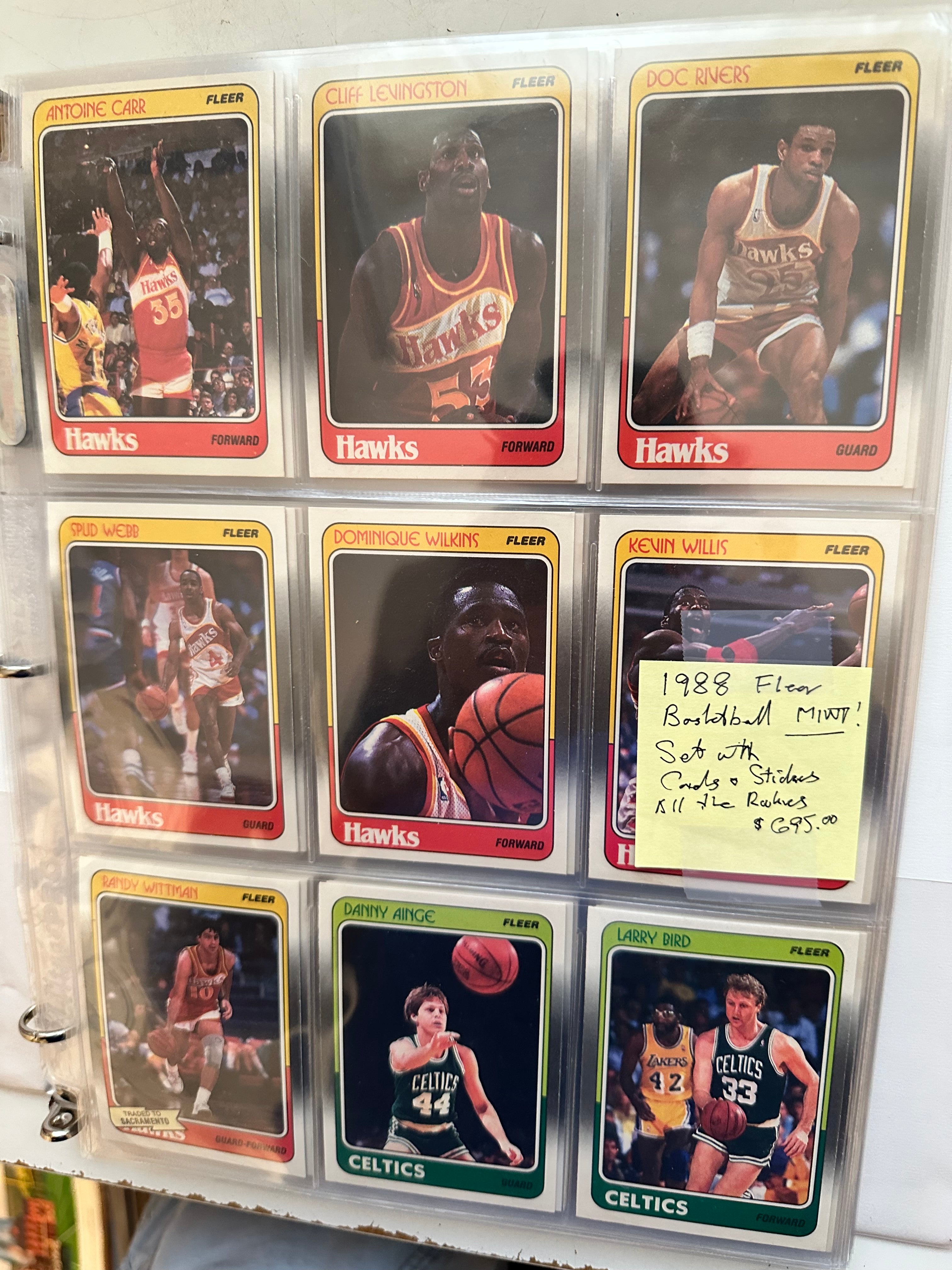 1988 Fleer Basketball cards and stickers high grade NM-Mint (pack pulled)set