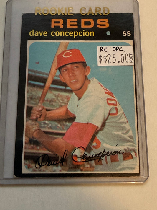 Dave Concepcion Opc Canadian rookie baseball card