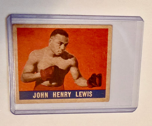 John Henry Lewis leaf boxing card 1948