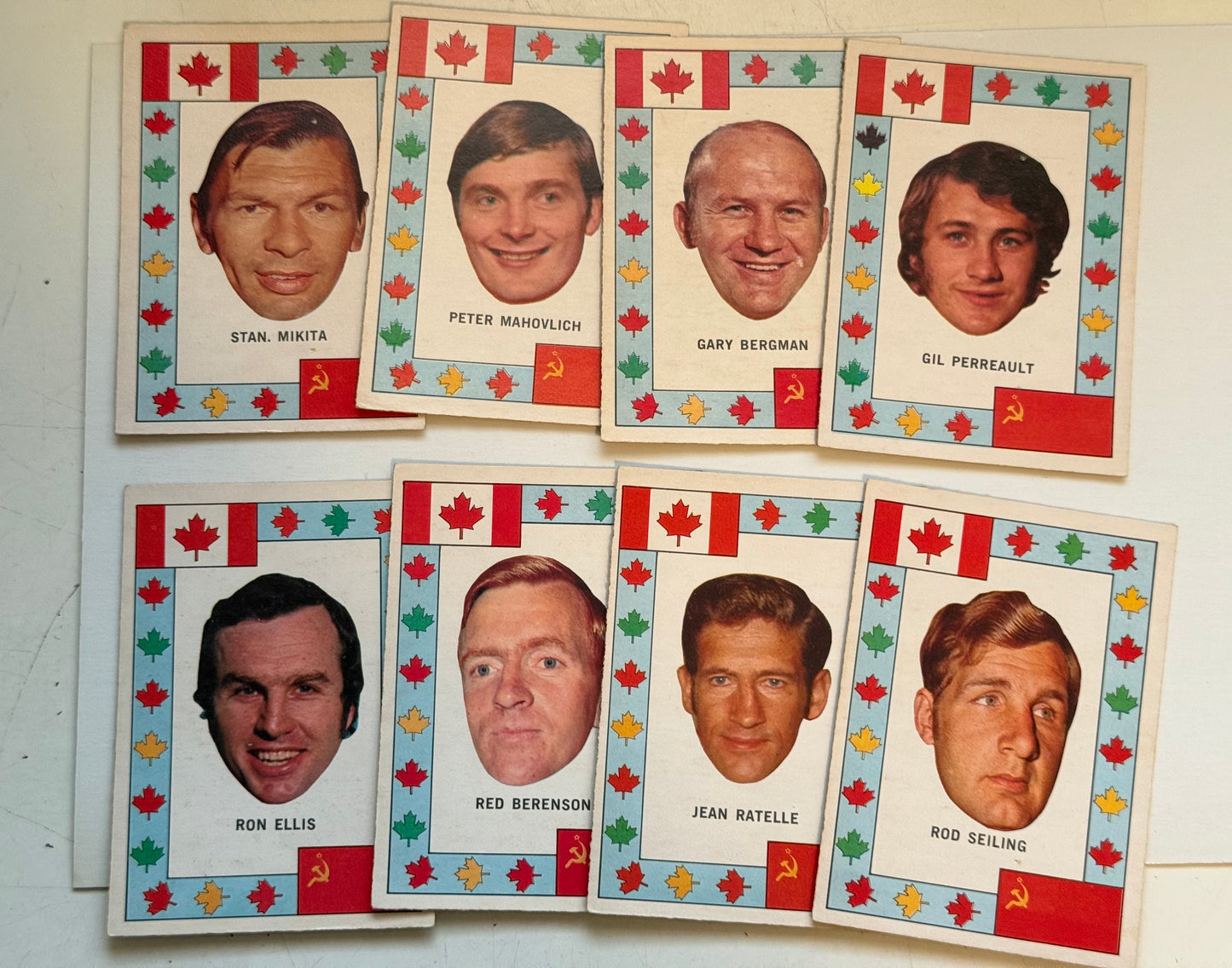 Team Canada opc hockey 8 insert cards lot deal 1972-73