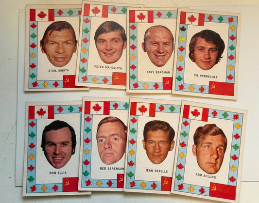 Team Canada opc hockey 8 insert cards lot deal 1972-73