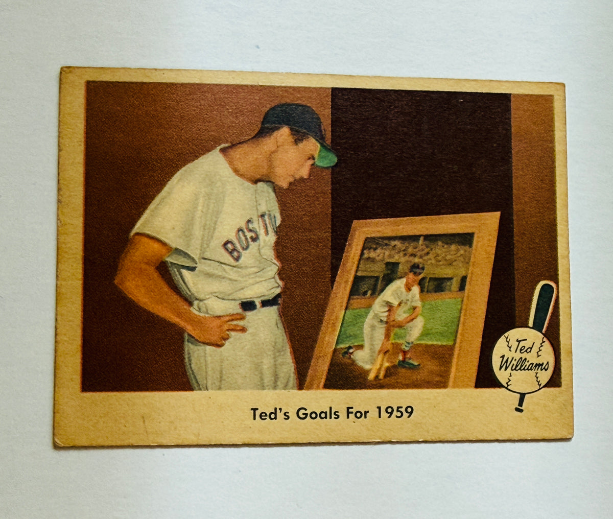 Ted Williams #80 vintage original baseball card from 1959