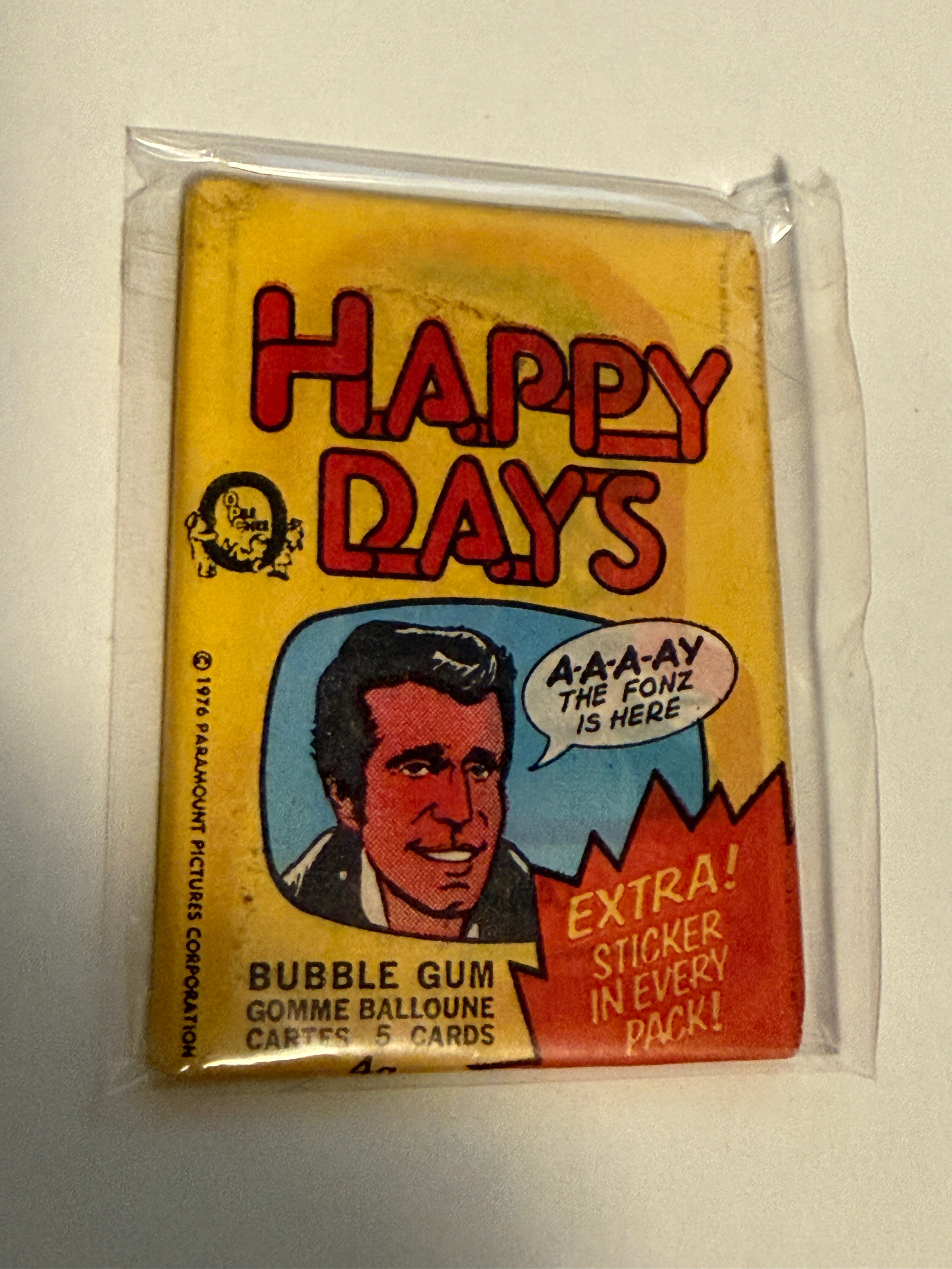 Happy days TV show cards second series OPCsealed wax pack 1976