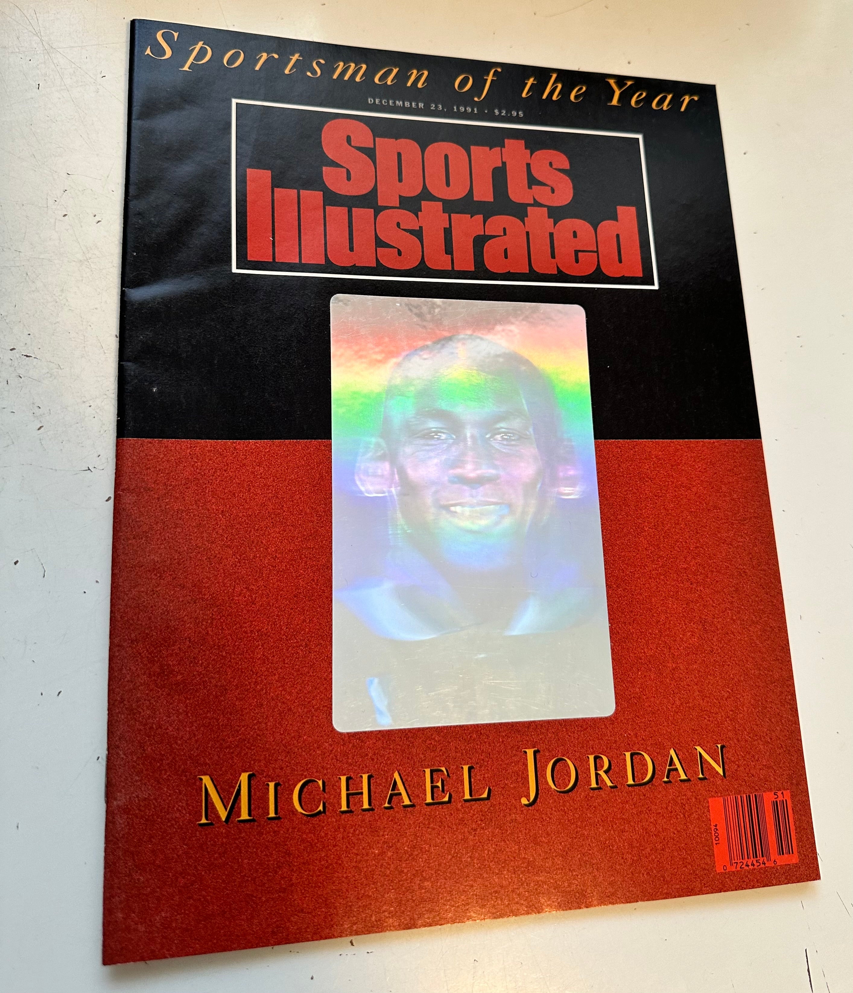 Michael Jordan Sports Illustrated Hologram cover special issue 1991